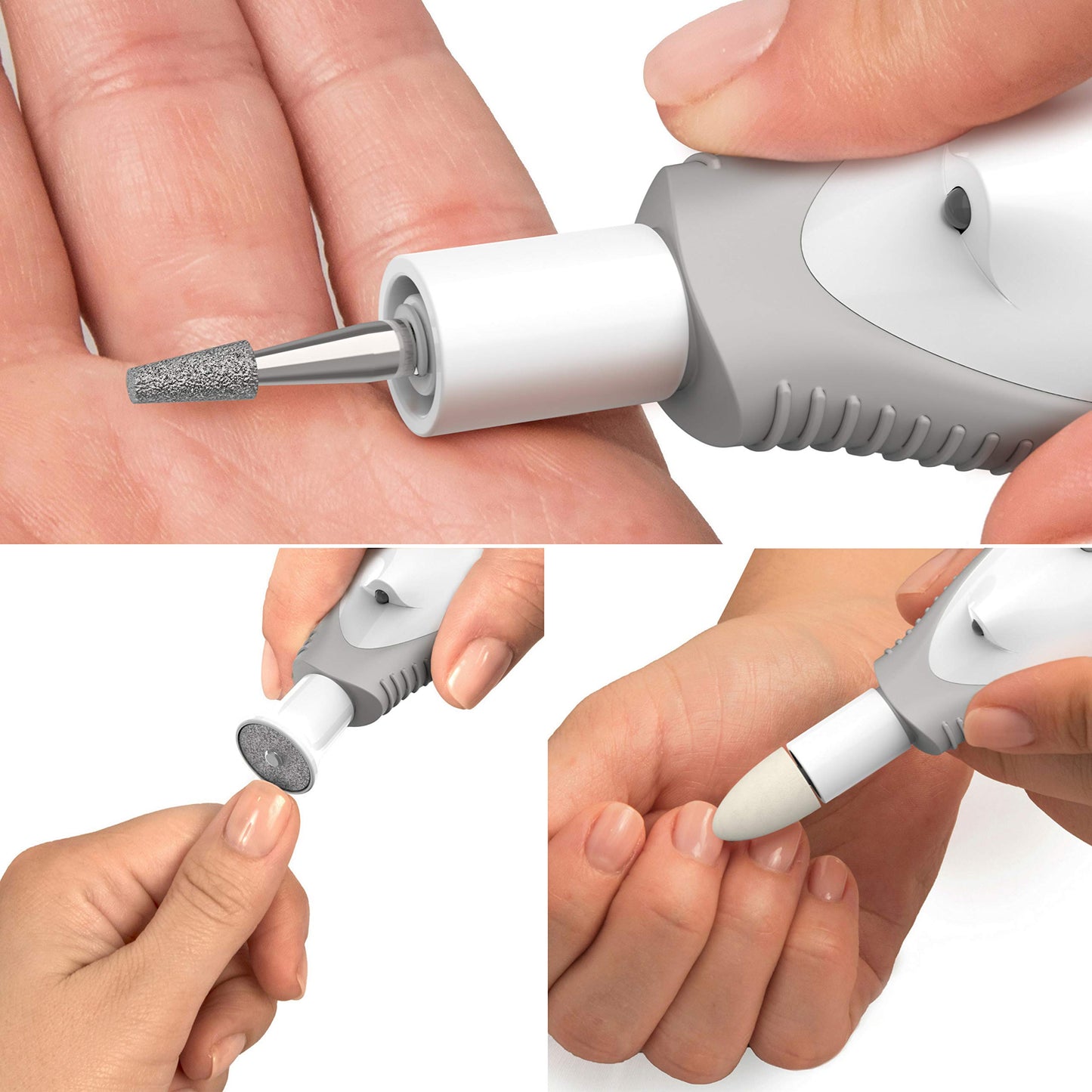 PureNails 7-piece Professional Manicure & Pedicure System - Powerful Electric Nail Drill for Salon-quality Grooming of Hands & Feet At Home