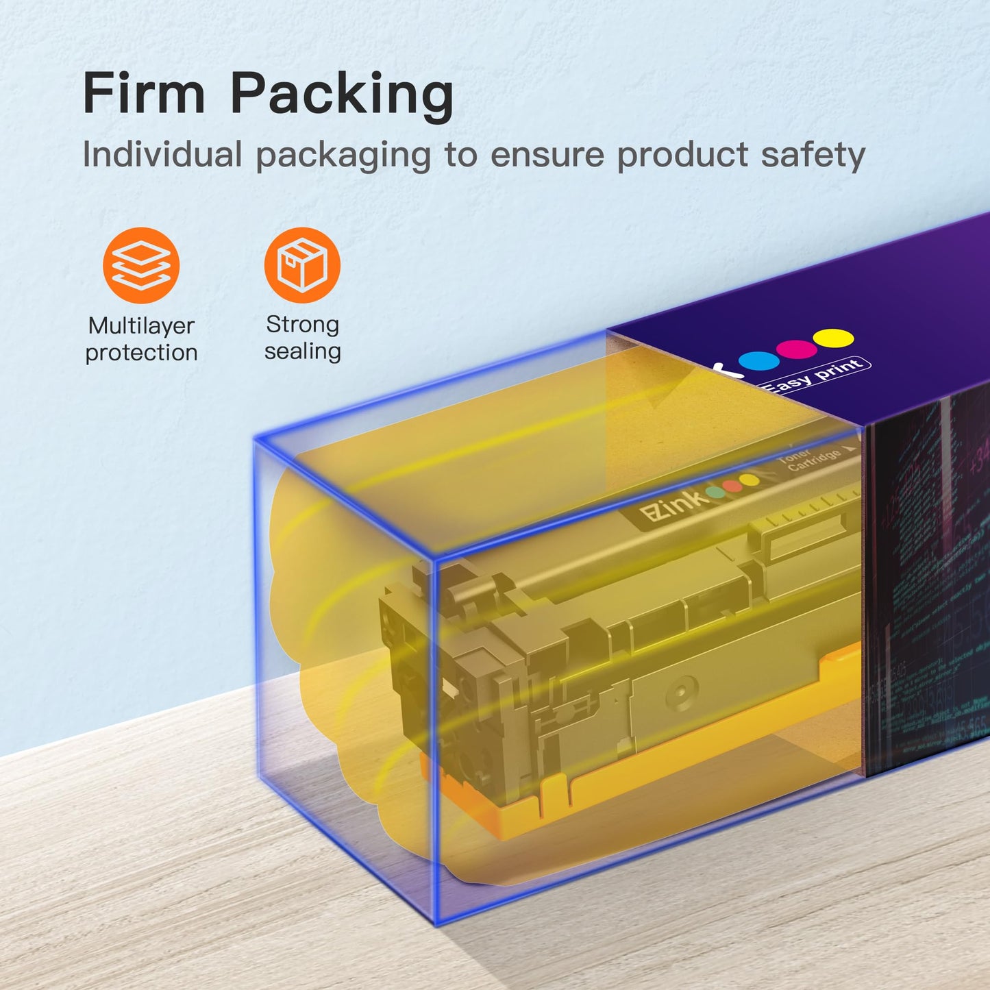 (Newest Chip) 414A Toner Cartridges (W2022A) 4 Pack Compatible Replacement for HP 414A 414X M479fdn M454dn W2020A for HP Color Laserjet Pro MFP M479fdw M454dw Printer High Capacity (BK/C/M/Y)