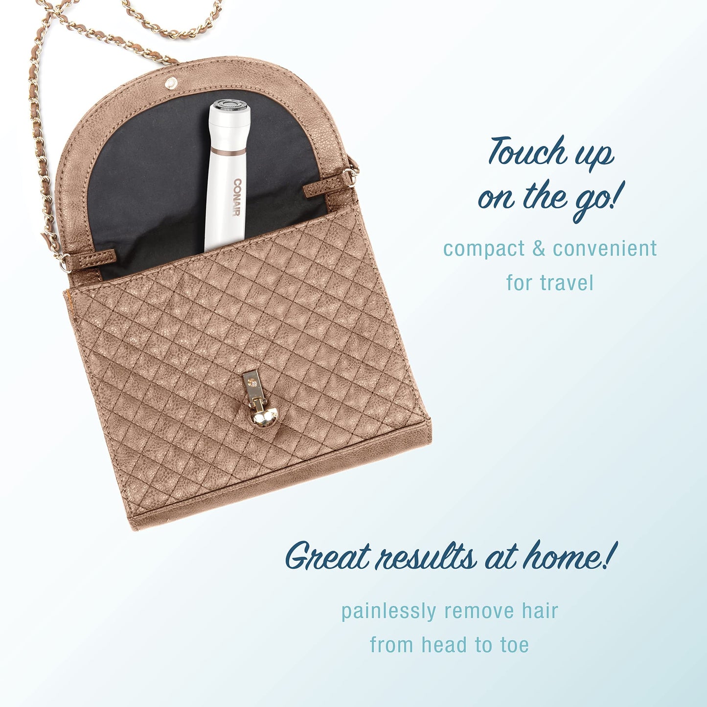 Conair Satiny Smooth All-in-One Facial Trim System, Battery Operated, Use Wet/Dry