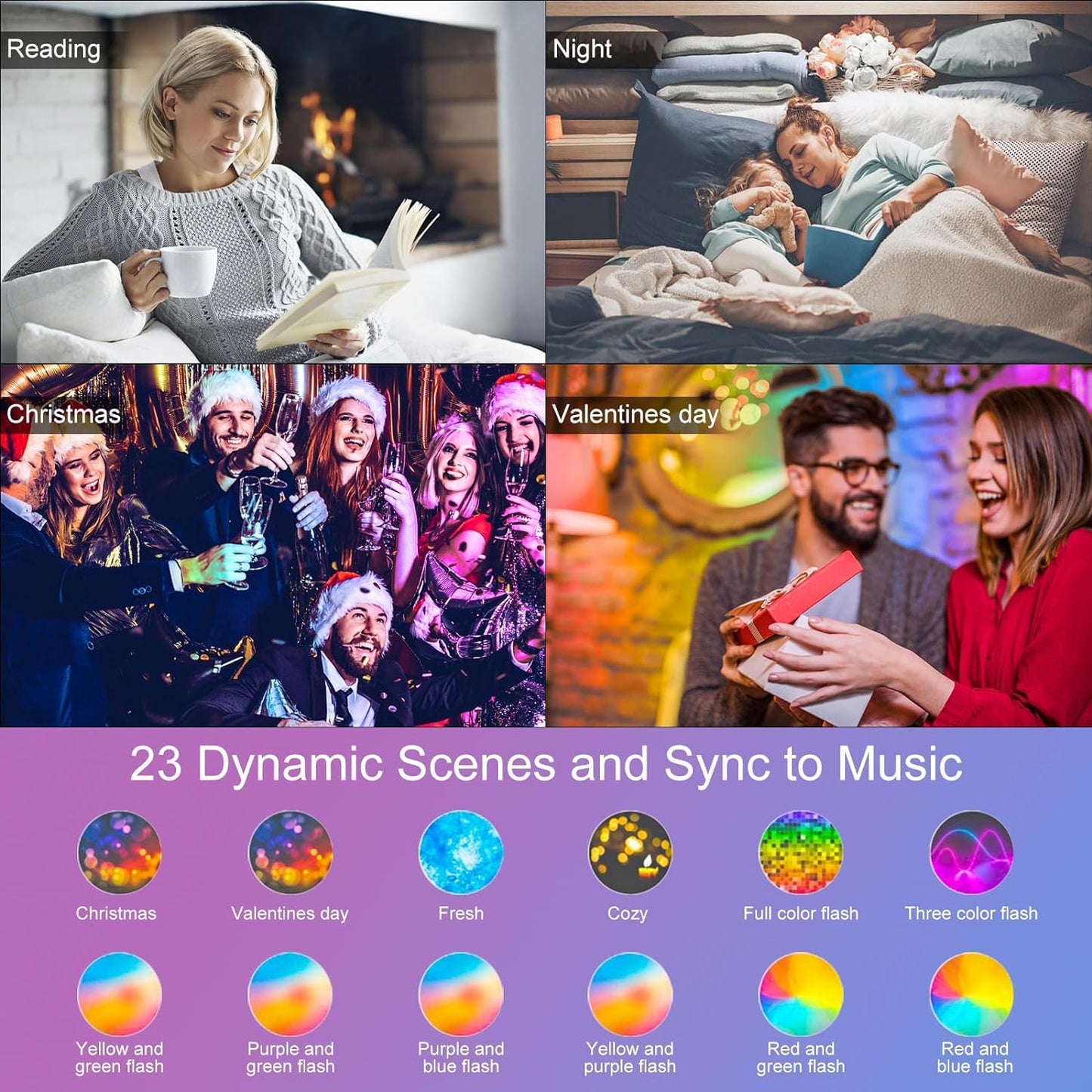 4 Inch LED Recessed Lighting 12W Smart Pot Lights with Junction Box, RGBCW Dimmable by Bluetooth Control, 1000 Lumen High Brightness Recessed Downlight Ceiling Light Compatible with Alexa - 6Pack