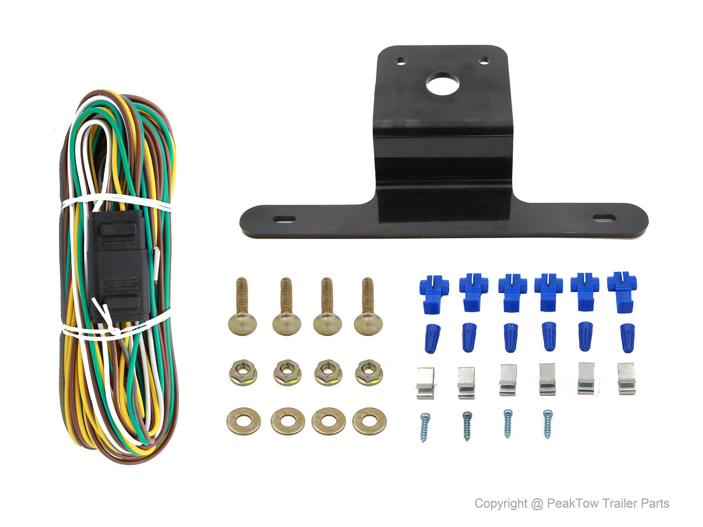 PEAKTOW PTL0102 Deluxe 12V Rectangular Low Profile Submersible LED Trailer Stop/Turn/Tail Light Kit