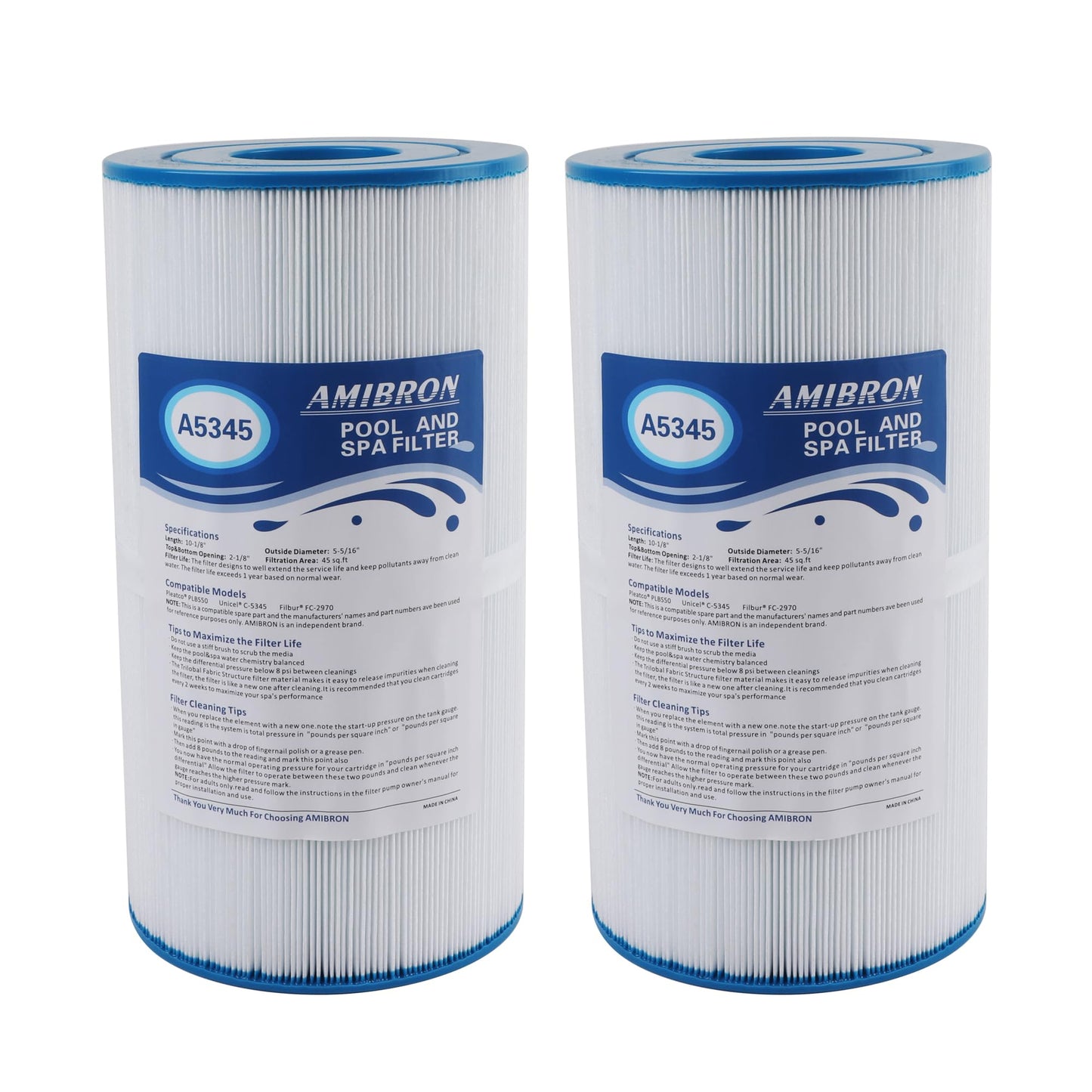 AmiBron C-5345 Spa Filter 2Pack