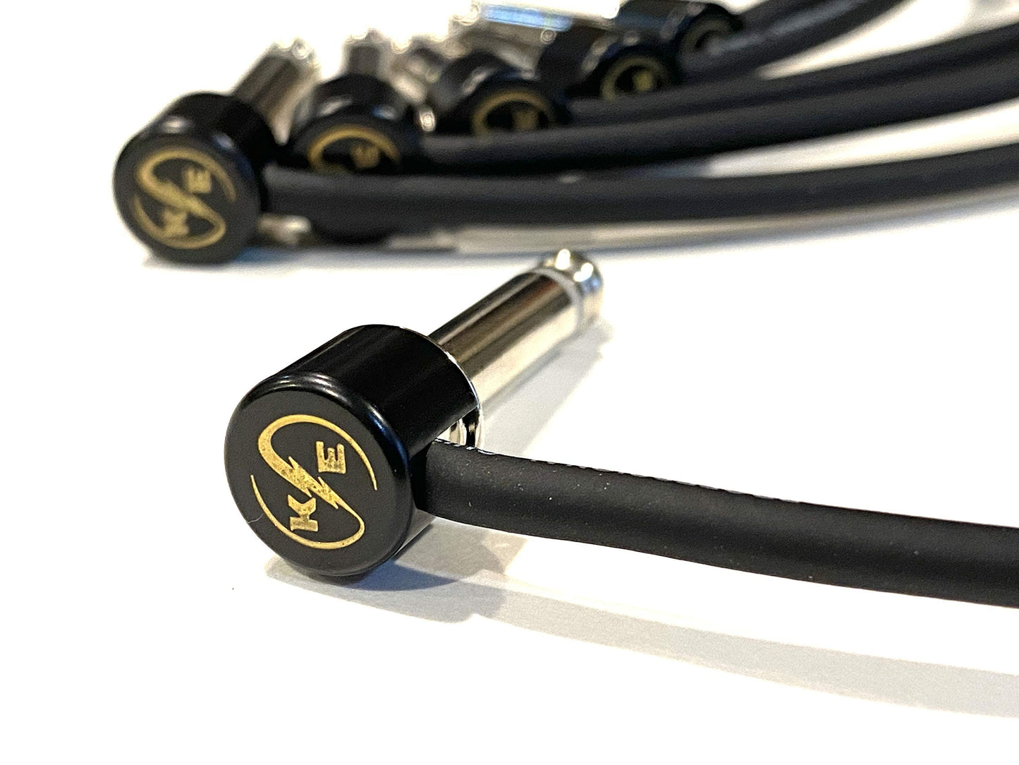 Kurrent Electric Solder-Free Solderless Guitar Pedal Patch Cable Kit 6 Pack for Custom Pedalboard