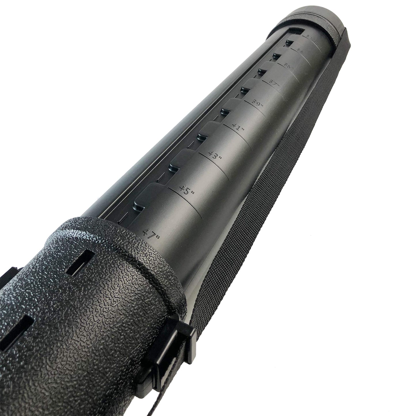 2-Pack Extendable Poster Tubes Expand from 30.5” to 49” with Shoulder Strap and Handle | Carry Documents, Blueprints, Drawings and Art | Black Portable Durable Round Storage Cases