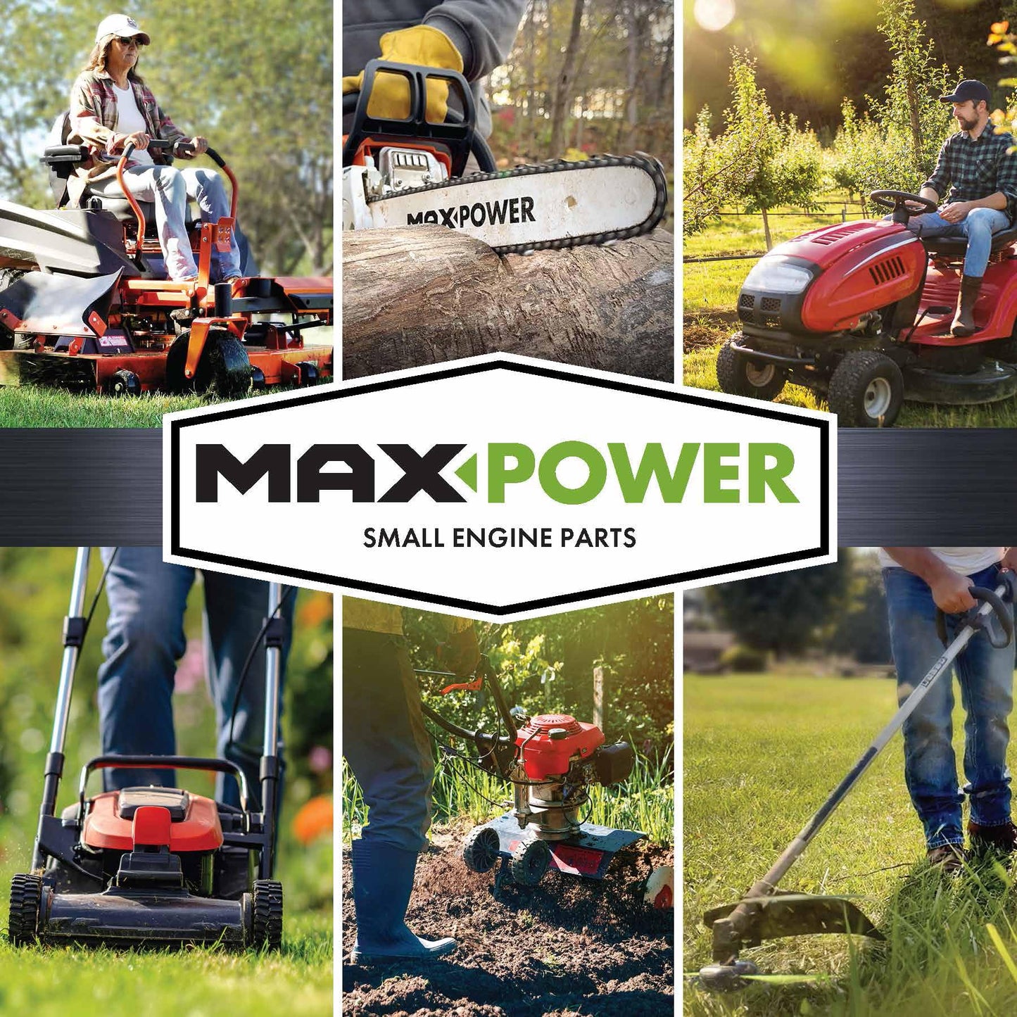 MaxPower 561735X Commercial Mulching 3-Blade Set for 48" Cut Poulan/Husqvarna/Craftsman Replaces 173921, 532173921