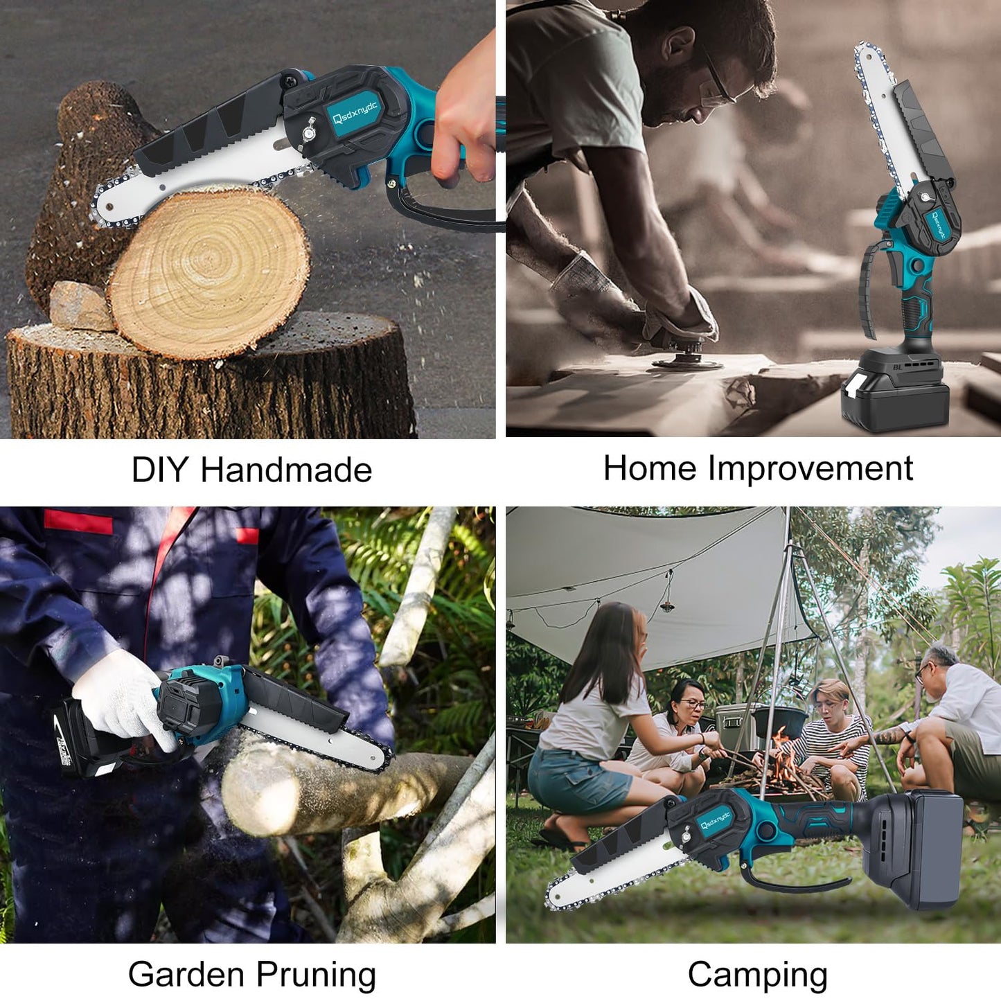 Cordless Mini Chainsaw 6 Inch for Makita 18V LXT (No Battery), Brushless Portable Electric Chain Saw Tool for Makita BL1850, Small Handheld Chainsaw for Pruning Shear Branch Wood Cutting Tree Trimming