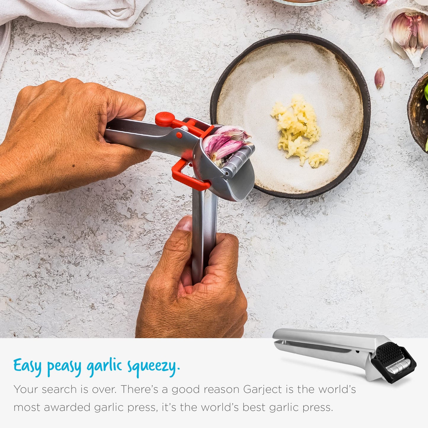Dreamfarm Garject Garlic Presses, Charcoal