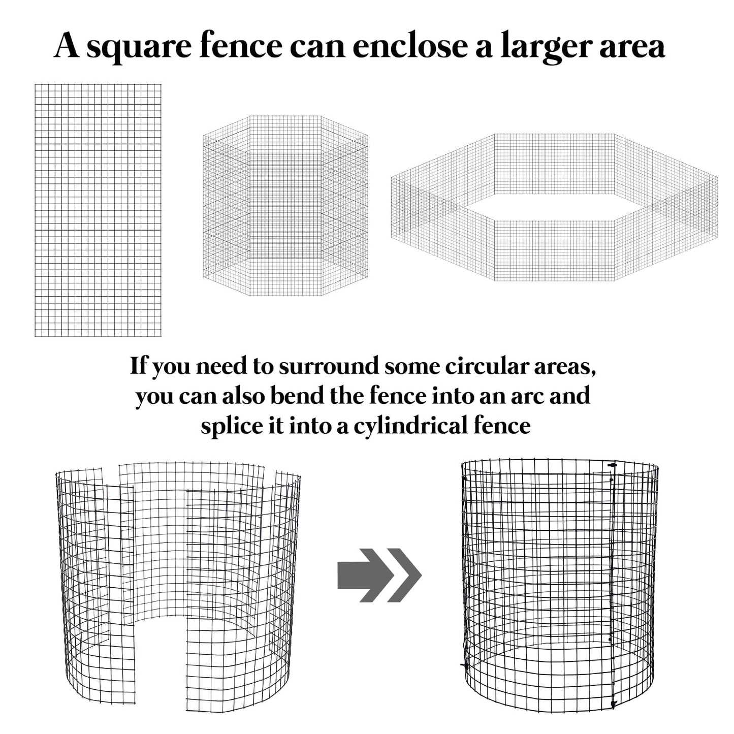 6 Pack 24'' x 12'' Plant Protectors from Animals, Plant Support Cage for Growing Vegetables Metal Chicken Wire Cloche with Stakes Metal Mesh Plant Cage Covers for Plants Shrubs Vegetables Flowers