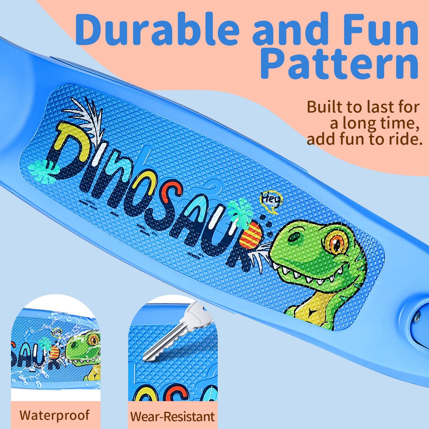 BELEEV A1 Scooter for Kids Ages 2-6, 3 Wheel Kick Scooter for Toddlers Girls Boys, 4 Adjustable Height, Lean to Steer, Light up Wheels, Wide Deck, Easy to Assemble, Lightweight Scooter for Children