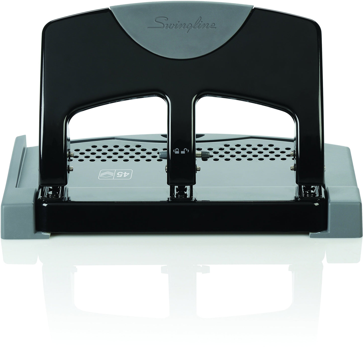 Swingline SmartTouch 3-Hole Punch, Reduced Effort, 45-Sheet Punch Capacity, 60% Less Effort Required (6447419235)