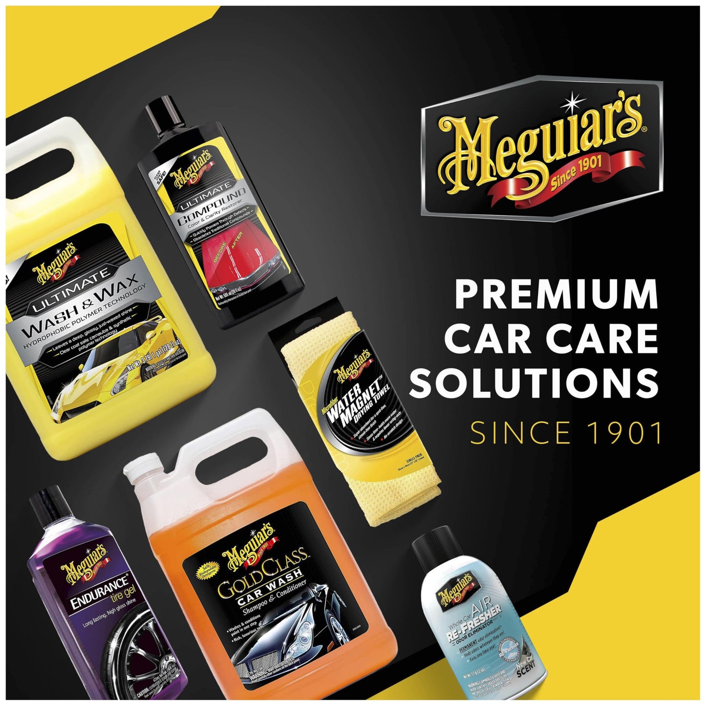 Meguiar's G7516 Endurance Tire Gel - 16 oz. Premium Tire Gel for a Lasting Glossy Shine