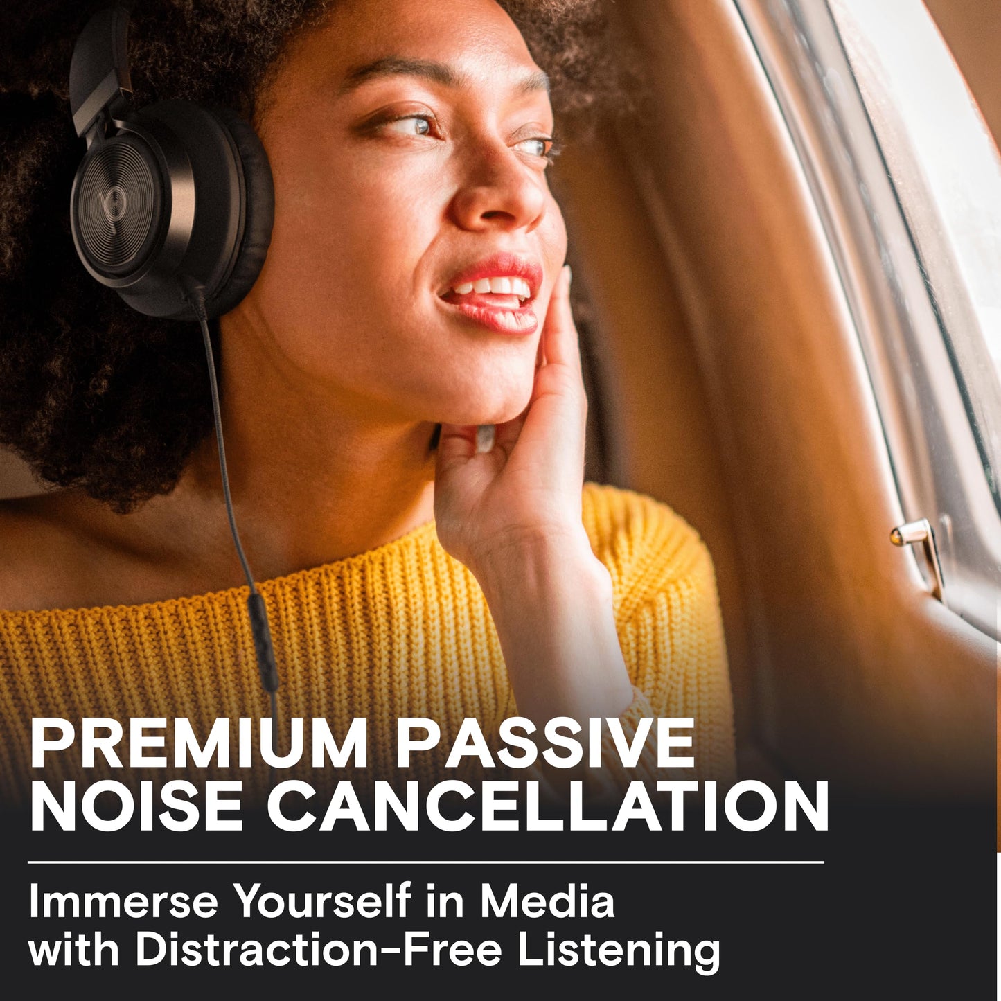 Artix® CL750 Premium Headphones Wired with Mic, Noise Cancelling On-Ear Comfort for Adults and Kids, Crystal Clear Sound for PC, Laptop and More, Durable and Stylish Wired Headphones(Aux Jack 3.5mm)