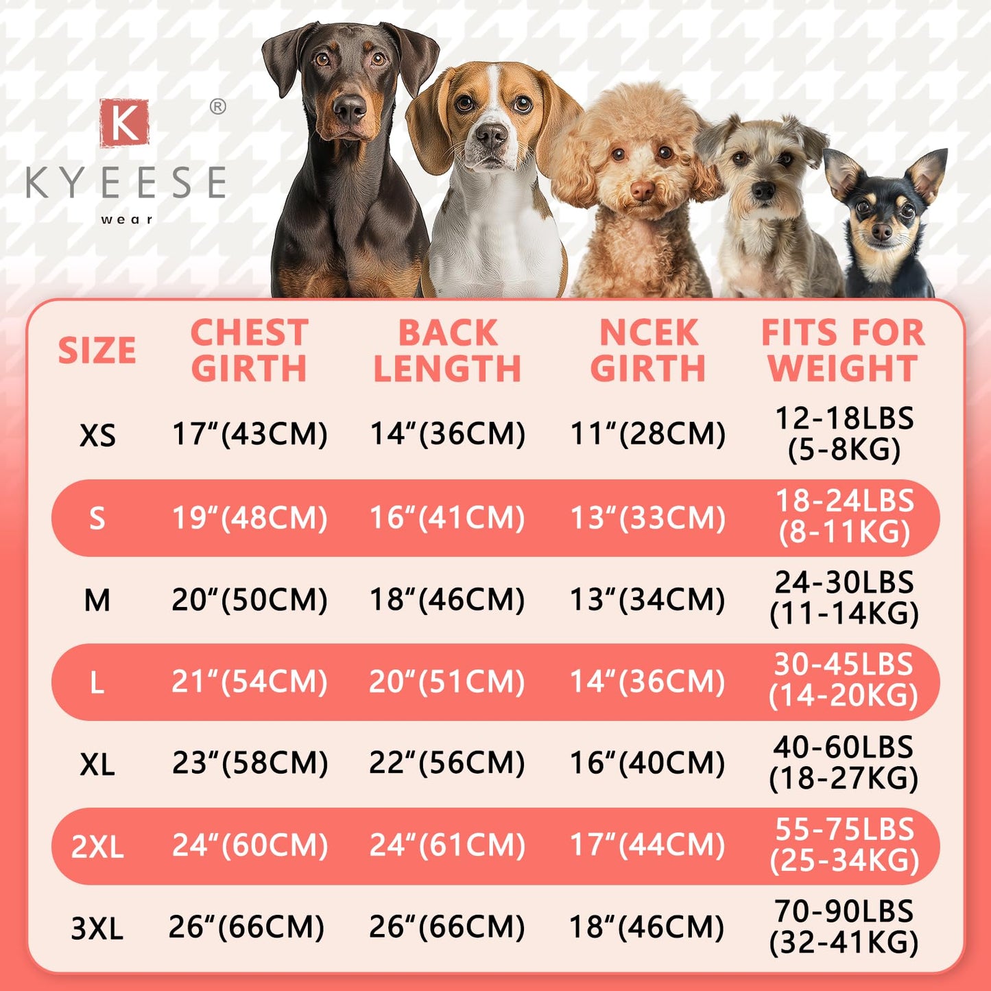 KYEESE Classic Dog Sweater With Leash Hole - Large Size Warm Coat for Large Dogs, Stretchy With Reflective Yarn, Comfy Clothes, Navyblue, 3XL