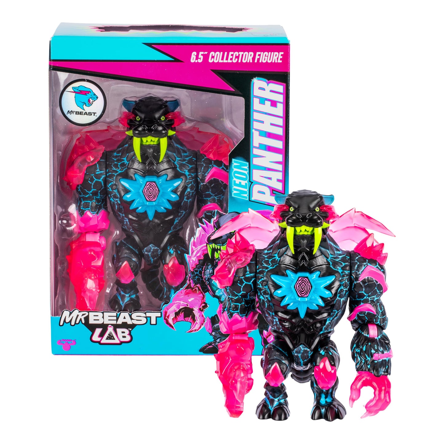 MrBeast Lab W2 Collector Figure Neon Panther