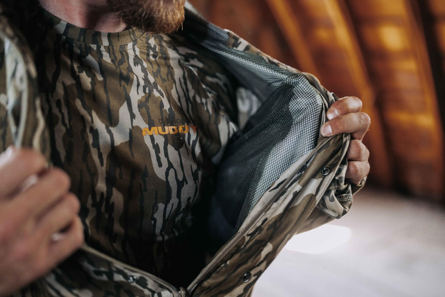 MUDDY OUTDOORS TRX Lightweight RAIN Jacket/Mossy Oak Bottomland/Large