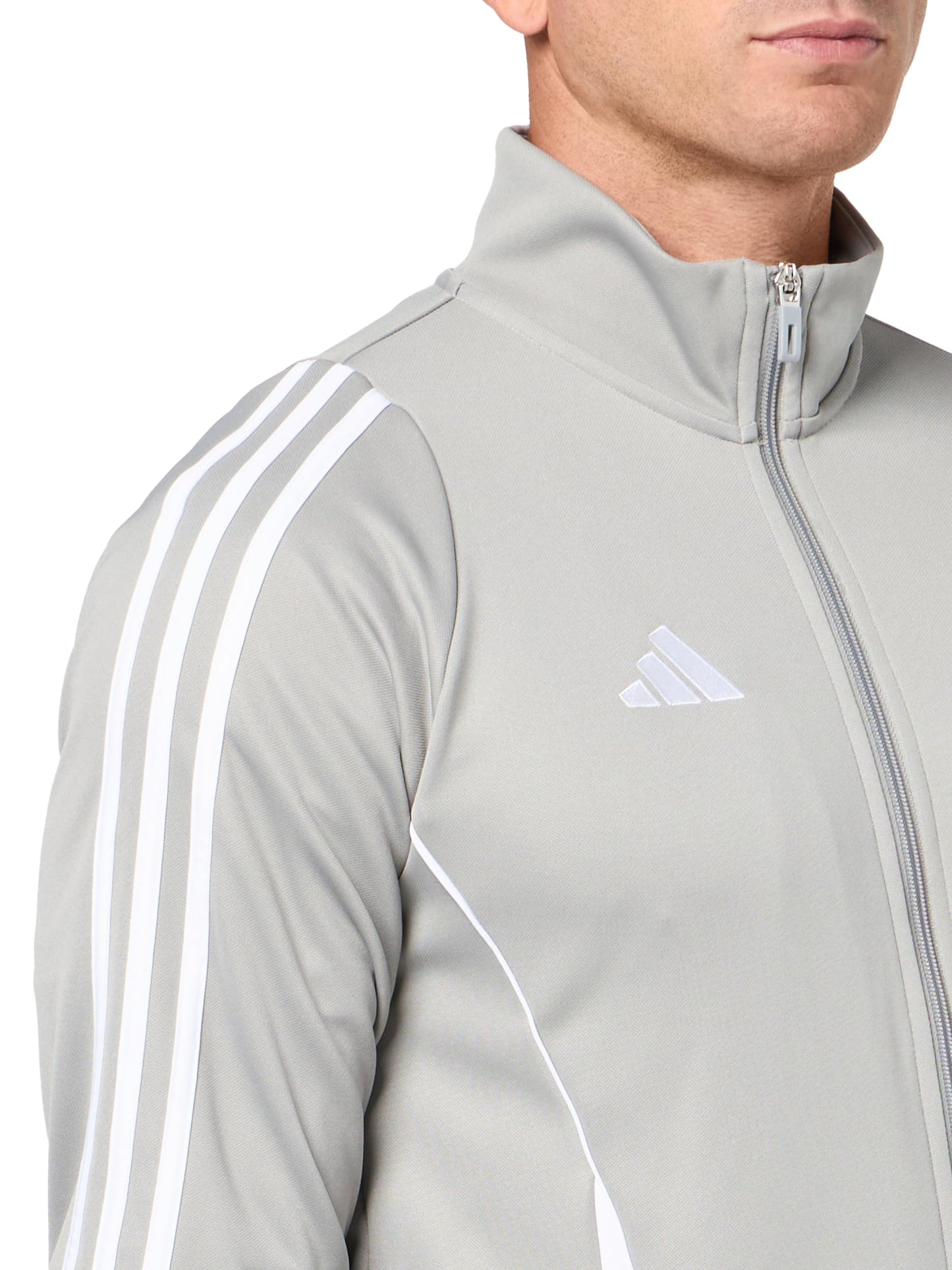 adidas Men's Tiro 24 Training Jacket, Team Mid Grey/White, Medium