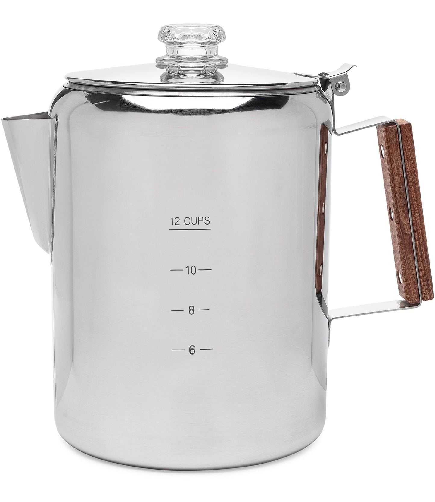COLETTI Bozeman Percolator Coffee Pot – Camping Coffee Pot — NO Aluminum or Plastic [12 cup]