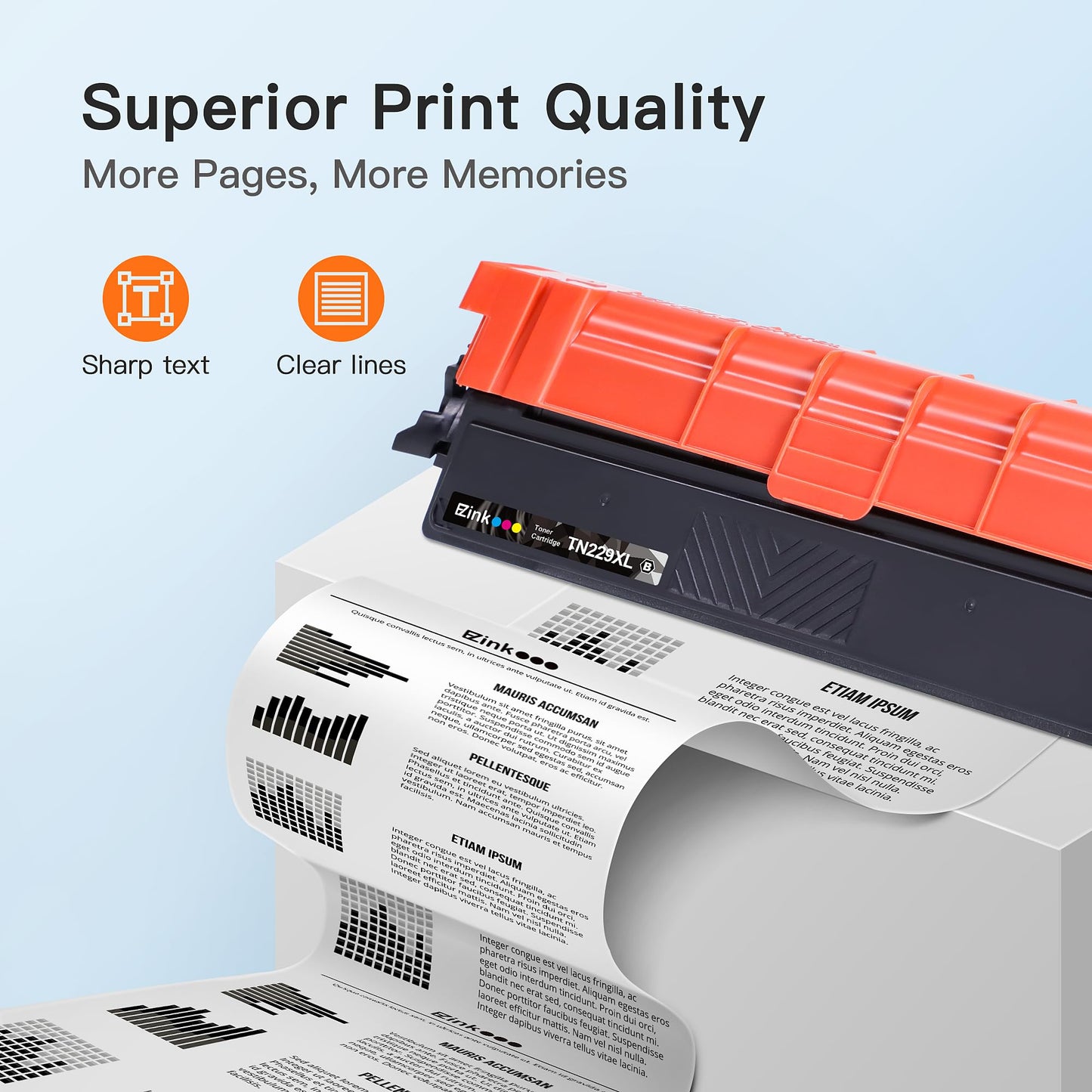 (Newest Chip) TN229XL Toner Cartridges 4 Pack Compatible Replacement for TN229XL TN-229XL TN229 XL for MFC-L3720CDW MFC-L3780CDW HL-L3220CDW HL-L3280CDW Printer High Capacity (BK/C/M/Y)