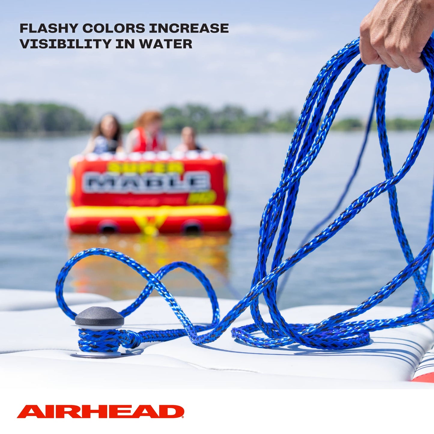 AIRHEAD AHTR-6000 Super Strength 6 Rider Tube Tow Rope