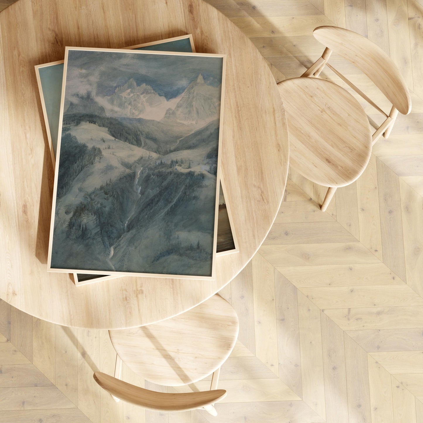 TONES FRAME DESIGN 11x14 Solid Oak Wood Picture Frame with Mat for 8x10 Natural Photo Frames, Set of 3 Picture Frame for Wall Home Decor