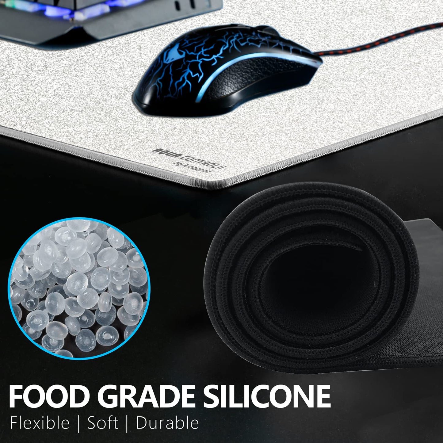 X-Raypad Aqua Control 2 Gaming Mouse Pad, Ultra-High Precision Mouse Pad with Perfect Speed and Control Capability, Consistent X and Y Glide, Designed for Fps Players with Low DPI Requirements