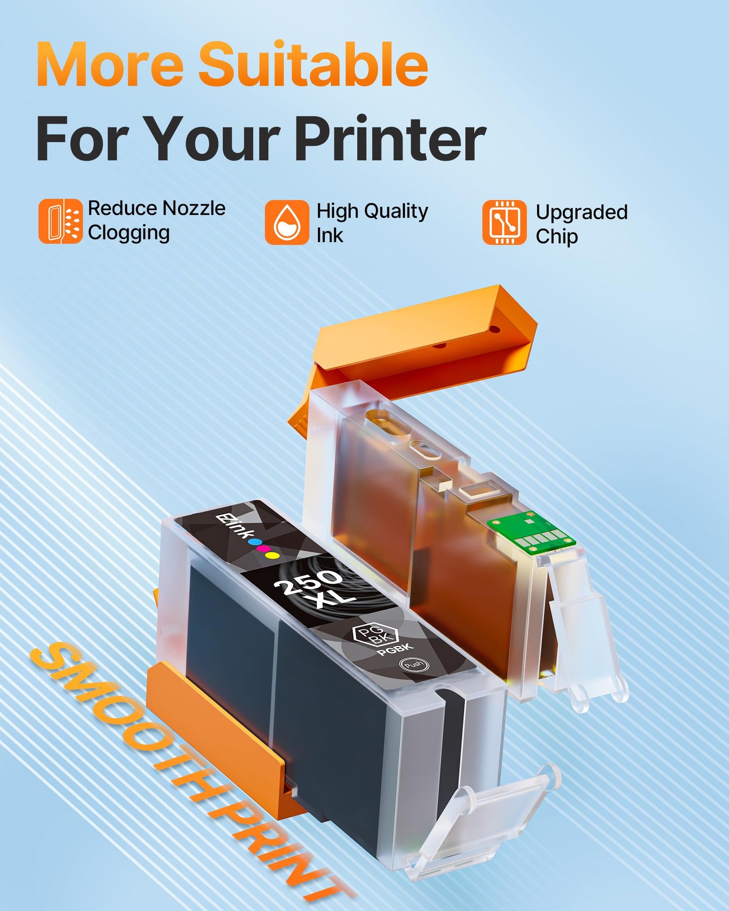 E-Z Ink Compatible Ink Cartridge Replacement for Canon CLI-251XL CLI 251 to use with PIXMA MX922 MX920 IP8720 IX6820 IP7220 MG5520 MG5420 MG7520 MG6320 Printer (4 Cyan, 4 Magenta, 4 Yellow, 12 Pack)