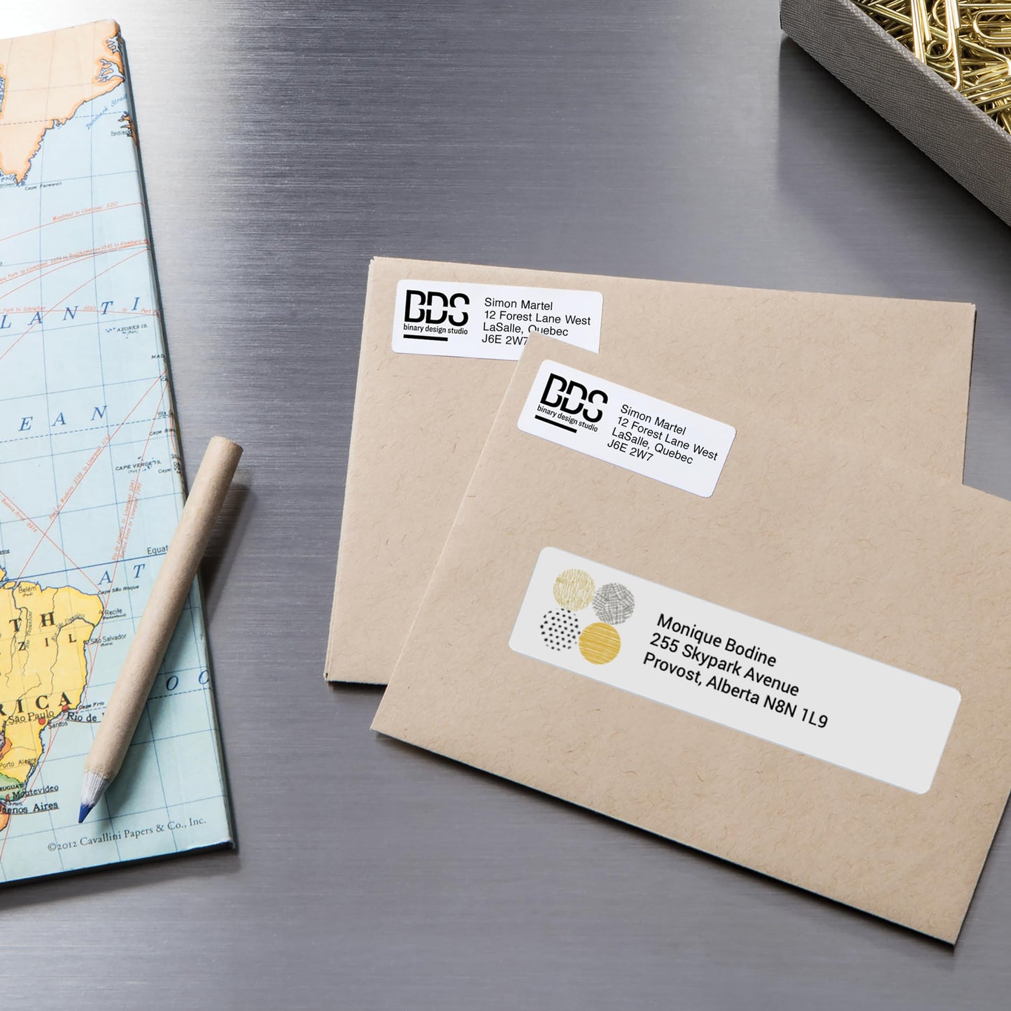 Avery White Rectangle Labels, 1" X 4" Rectangle Label with Easy Peel for Laser/Inkjet Printers, Shipping/Addressing, Permanent Labels, Printable Blank 2000 Labels, (5161) Made in Canada