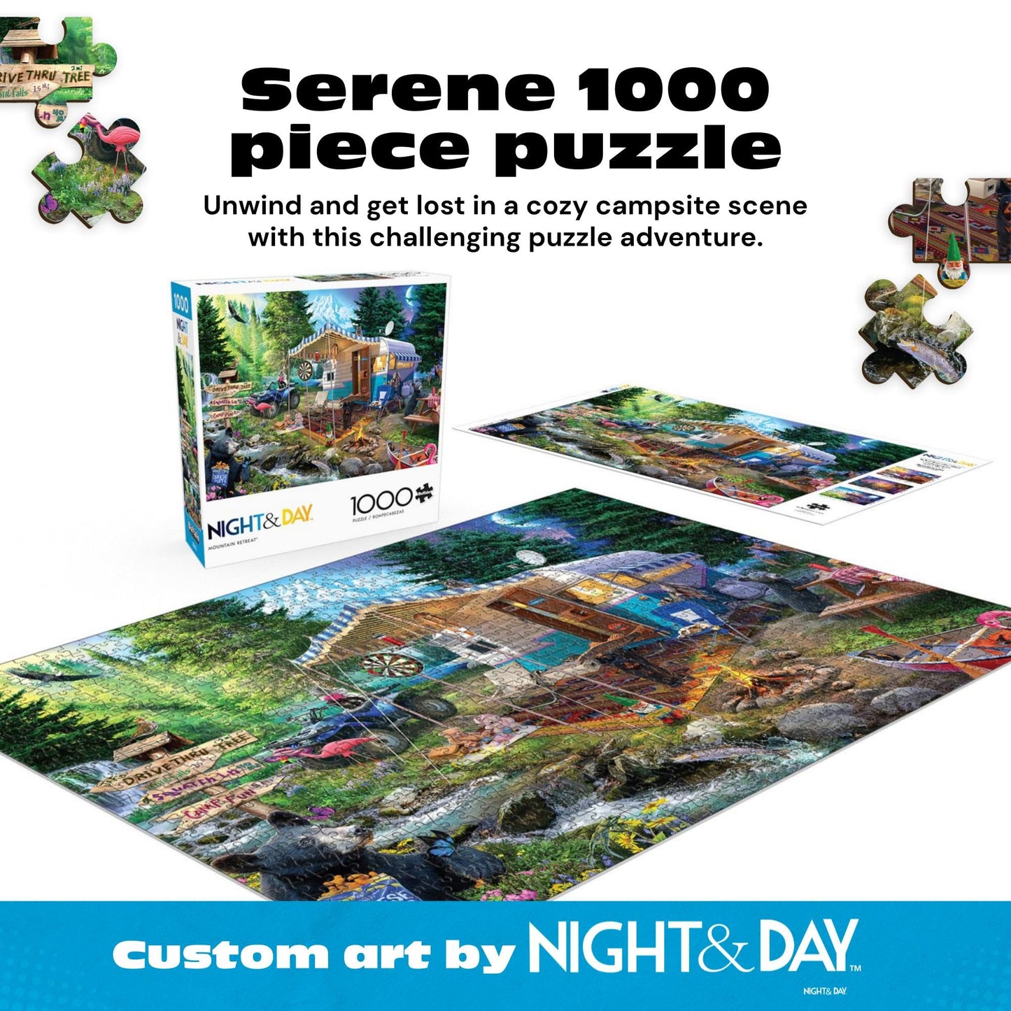 Buffalo Games - Mountain Retreat - 1000 Piece Jigsaw Puzzle