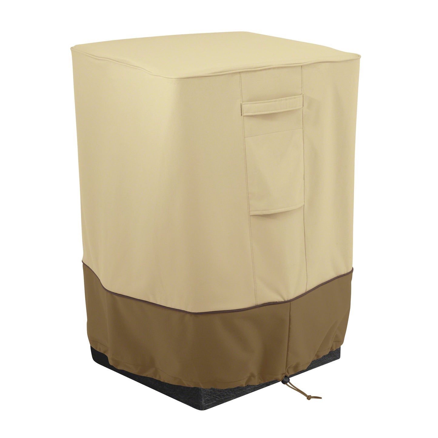 Classic Accessories Veranda Square Patio Fire Column Cover, Pebble