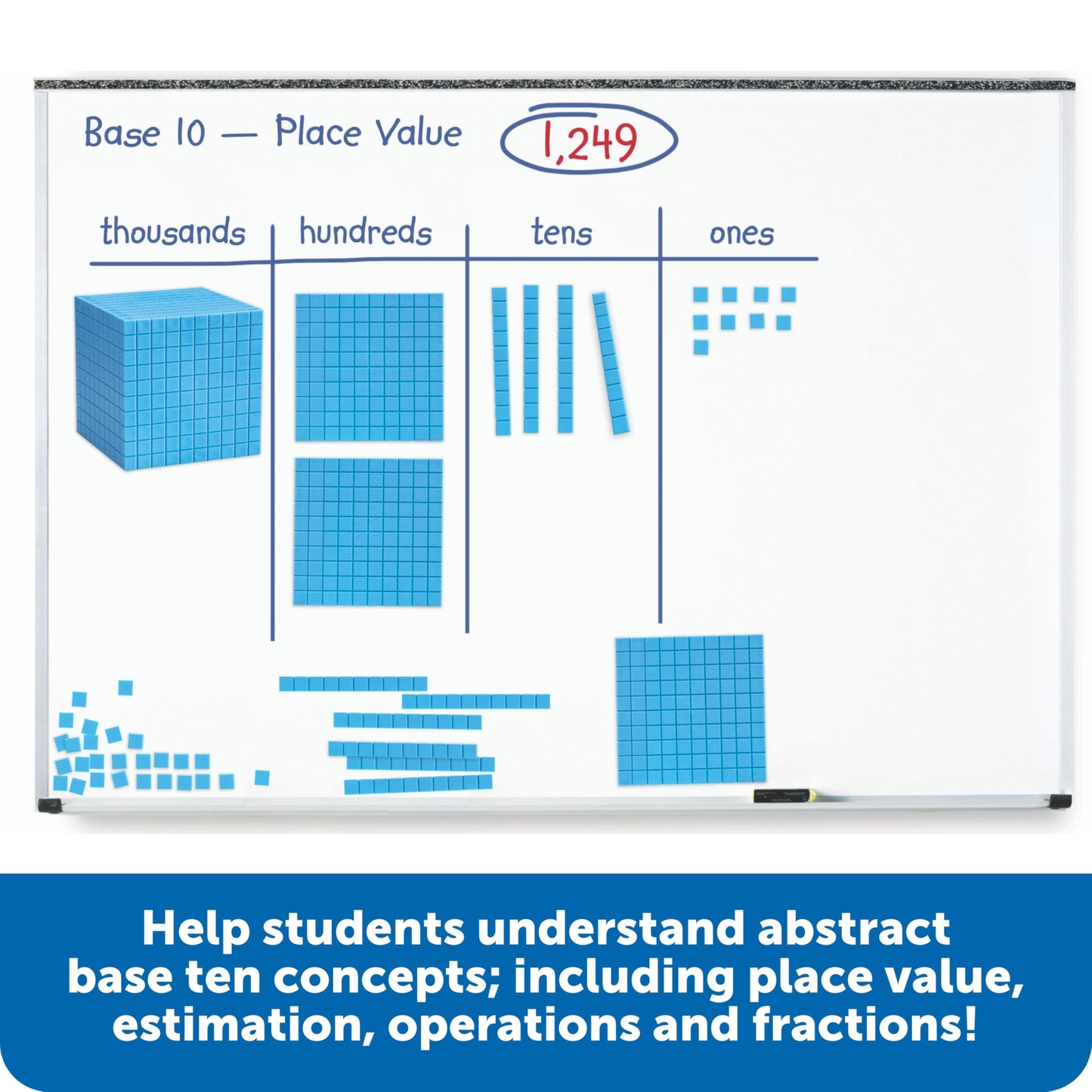 Learning Resources LER6366 Giant Magnetic Base Ten