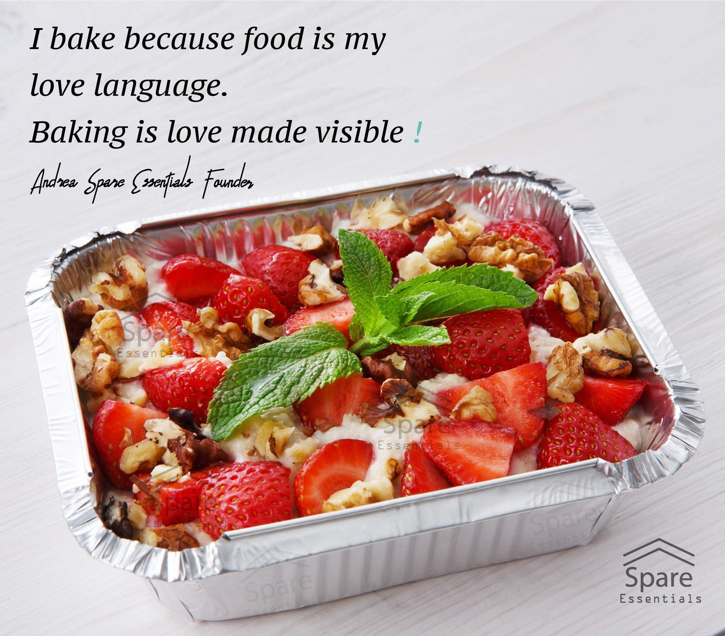 Spare Essentials 110 Pack - 1LB Small Foil Pans with Lids - Aluminum To Go Food Containers with Lids - 1lb Mini Aluminum Pans - Freezer Safe Foil Take out Trays - Heat proof Meal Prep Containers