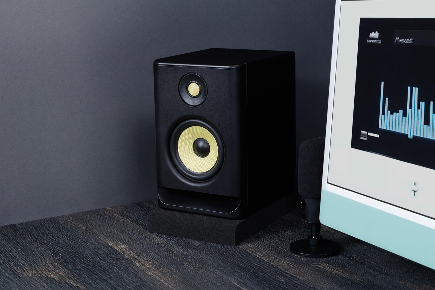 Sound Addicted - Studio Monitor Isolation Pads for 5'' Inch Monitors, Pair of Two High Density Acoustic Foam which Fits Most Speaker Stands | SMPad 5