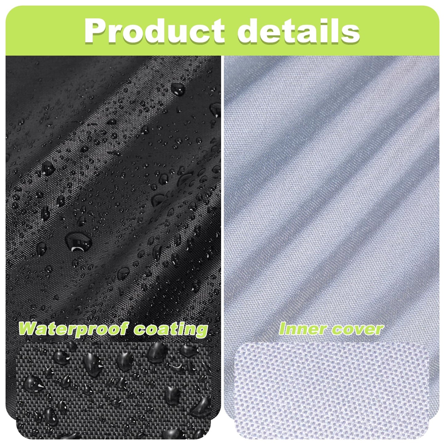 Stackable Patio Chair Covers, 210D Outdoor Chair Covers Waterproof for Stacked Chairs, Lawn Chair Covers Waterproof Outdoor Fits for 4-6 Outdoor Stacking Chairs (Black, 25"L x 25"W x 47"H (4PCS))
