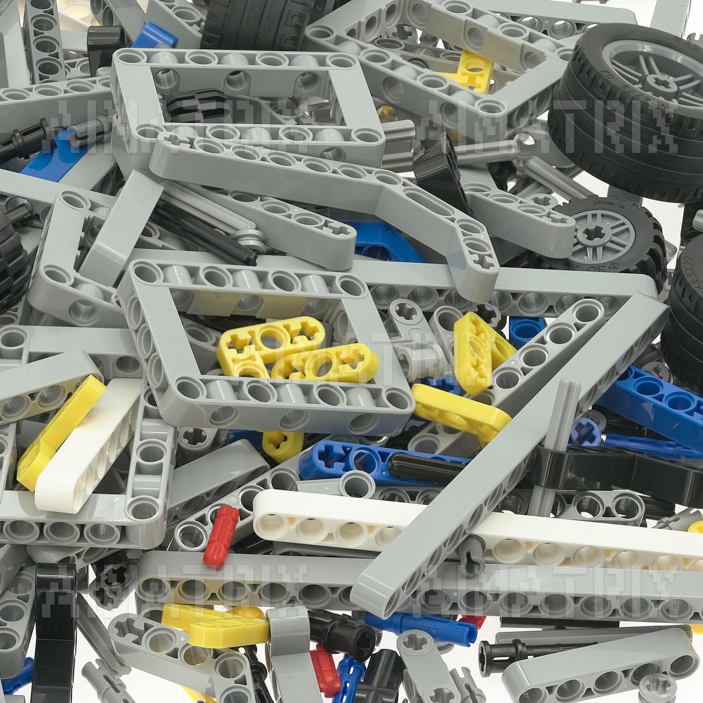 AIMATRIX 417Pcs Technic-Parts Gears and Tracks,ompatible with Mainstream Building Block Brands,axle-Pin-Connectors Cross shafts-Motor-Pins-Beam Kits,MOC Arts for Building Kits.
