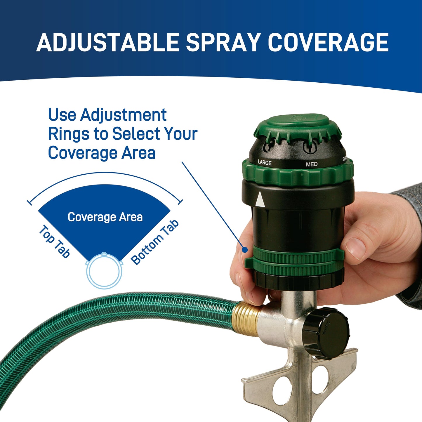 Orbit H2O-6 Gear Drive Sprinkler, Spike B 58573