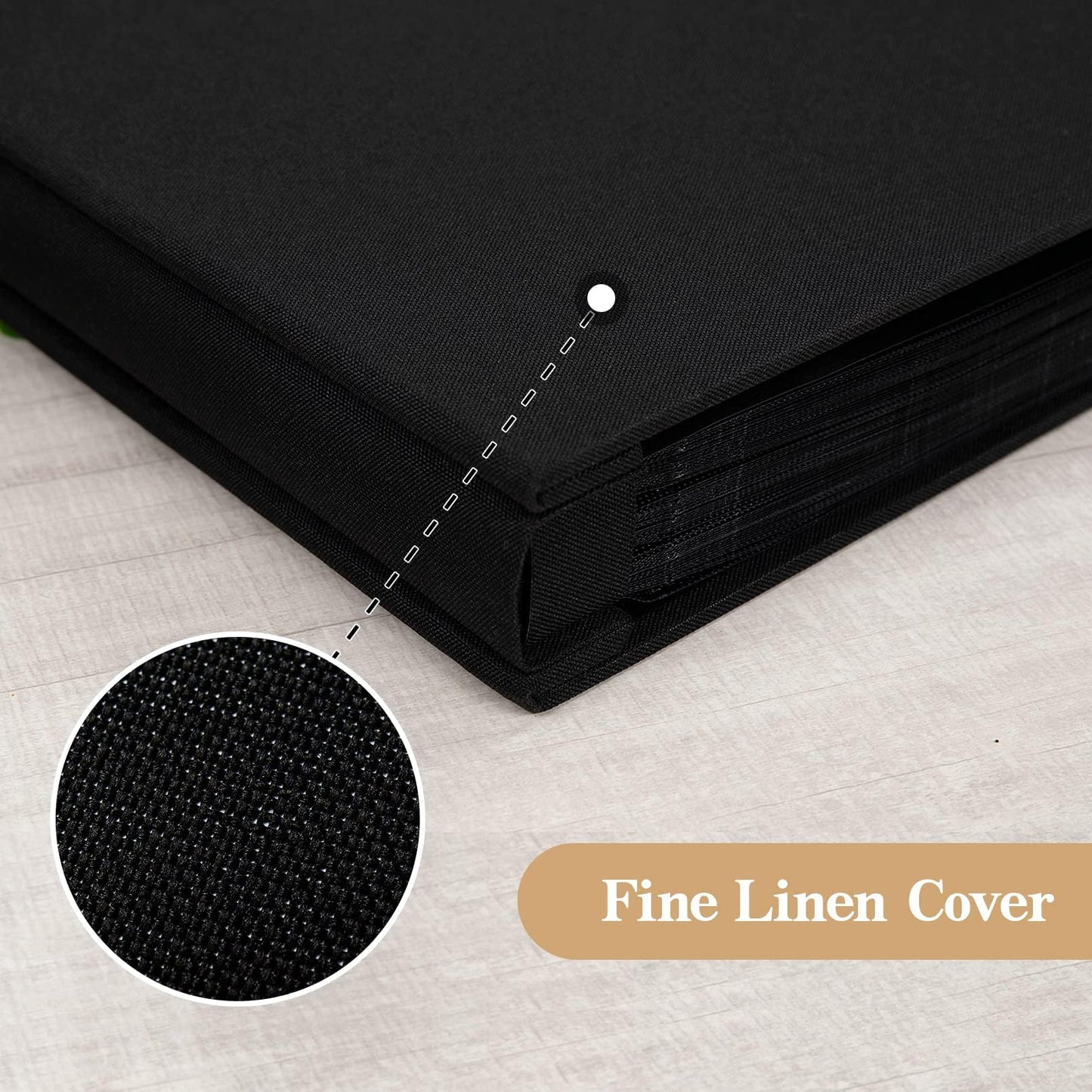 Finksy Linen Hardcover Photo Album 4x6 600 Photos Large Capacity for Family Wedding Anniversary Baby Vacation