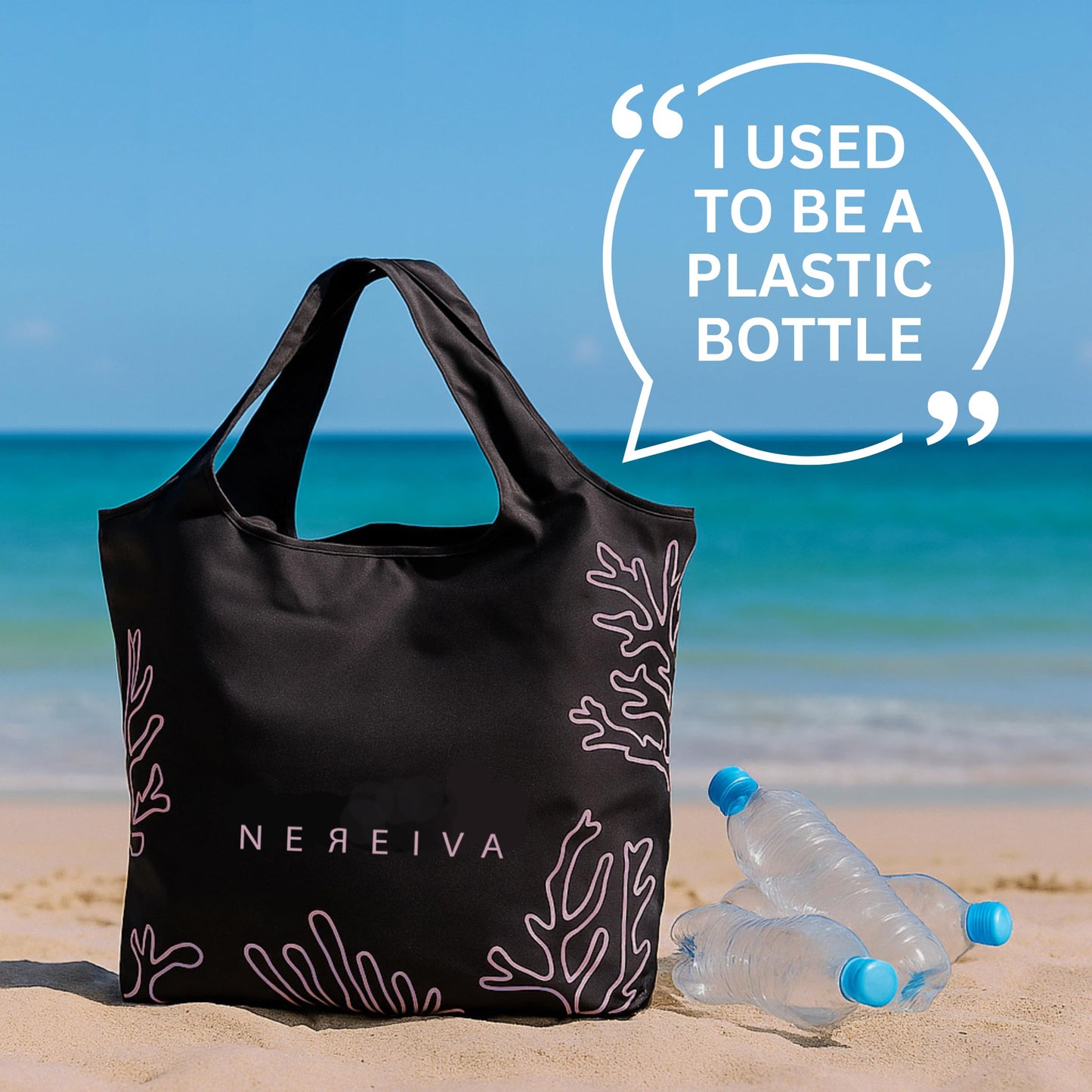 Nereiva 5 Pack Foldable Grocery Bags into Tiny Pouch - Large Capacity Multi-Color, Great for Travel, Durable, Washable Packable Shopping Bag, Comes with a carry pouch, Lightweight