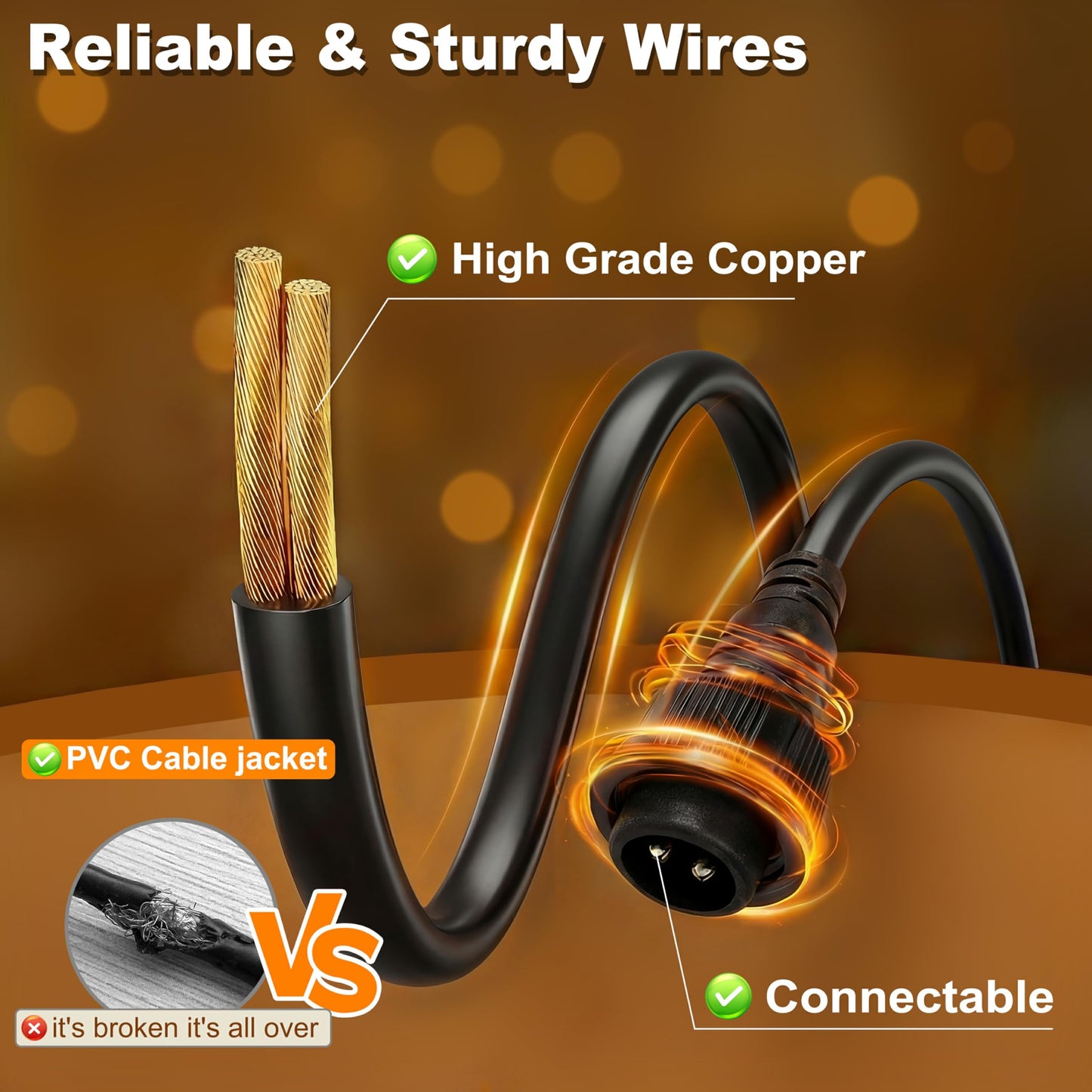 Outdoor Lights, S11 55FT String Lights with 25 Dimmable Plastic Bulbs 1 Spare, 120V 2700K Warm White Waterproof Connectable Patio Lights for Backyard Porch Balcony Party Decor, E12 Socket Base, Black