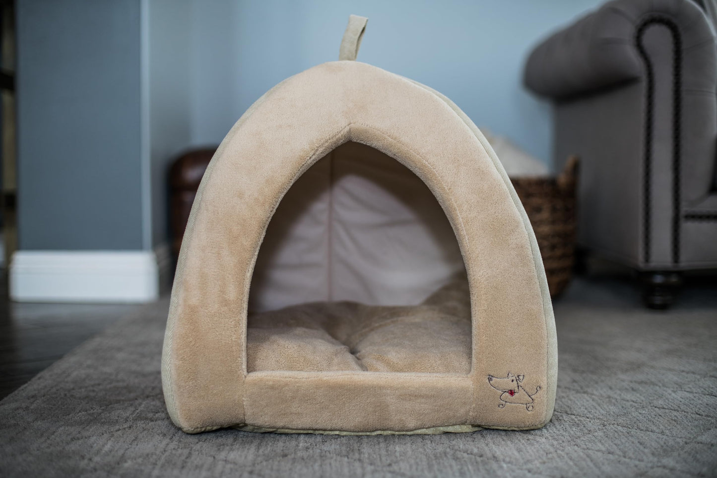 Pet Tent - Soft Bed for Dog and Cat, Best Pet Supplies, Extra Large, Tan