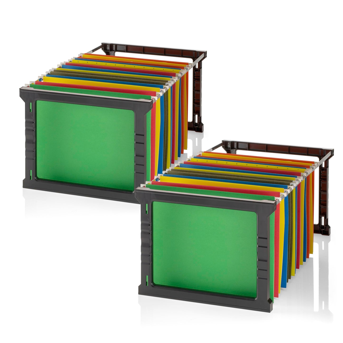 Officemate Plastic Hanging File Frames, Letter and Legal Size, Rails 24" to 27", 2 Sets (91963)