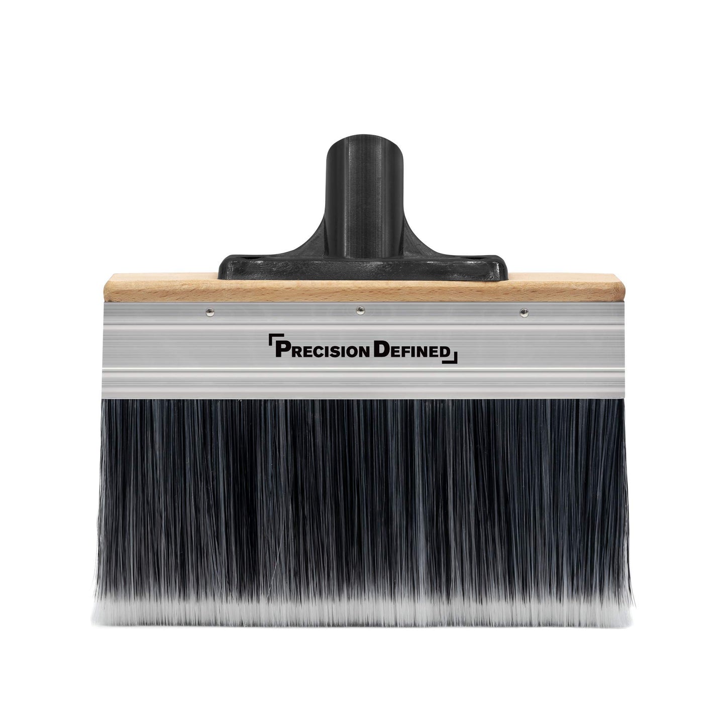 Precision Defined Deck Stain Brush, Large 7-Inch, Deck Brush for Paints, Heavy Duty Professional Stain Brush Set, Double Walled Brush, Fence and Wall Brush with Threaded Extension Pole, Sealers Brush
