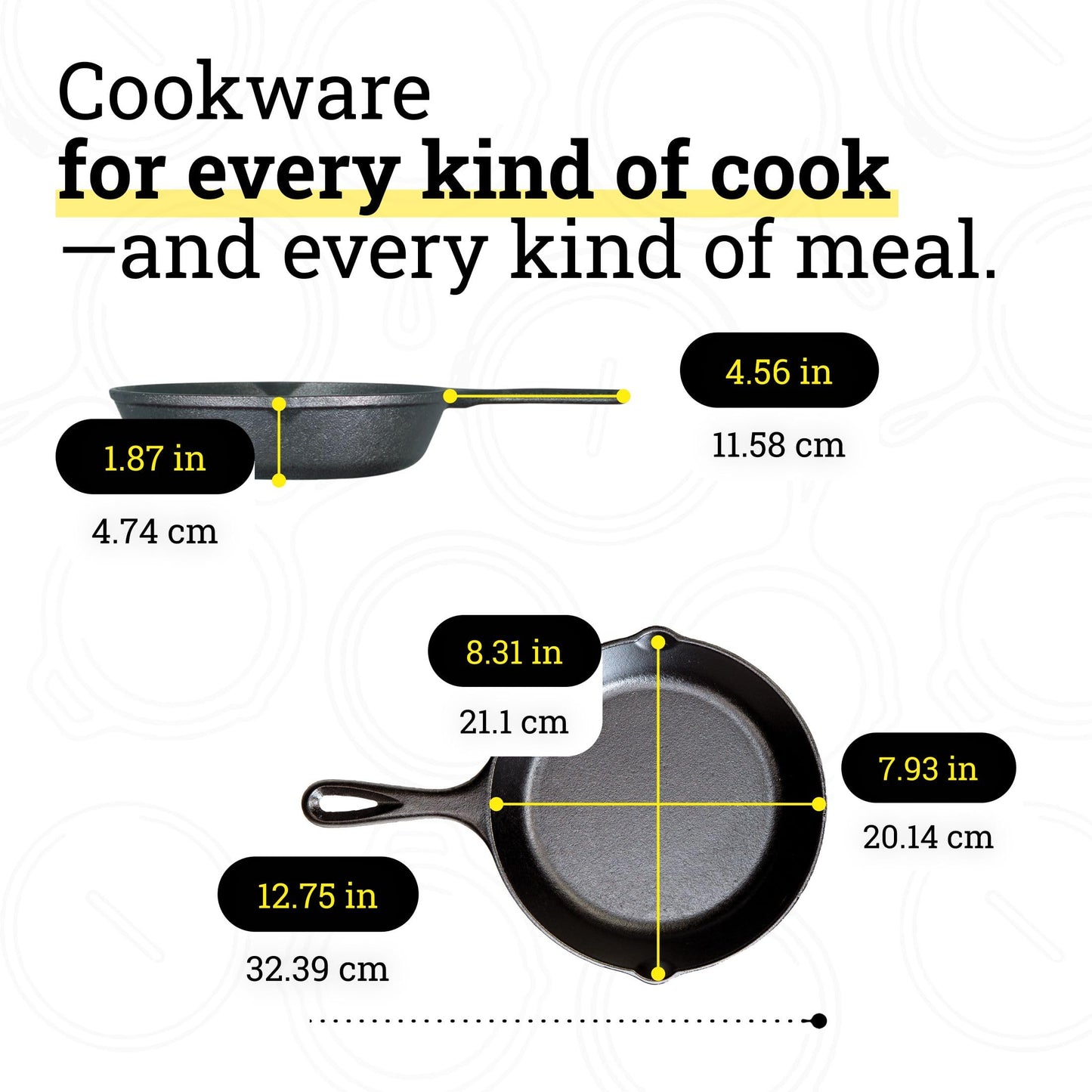 Lodge 8-Inch Pre-Seasoned Cast-Iron Skillet