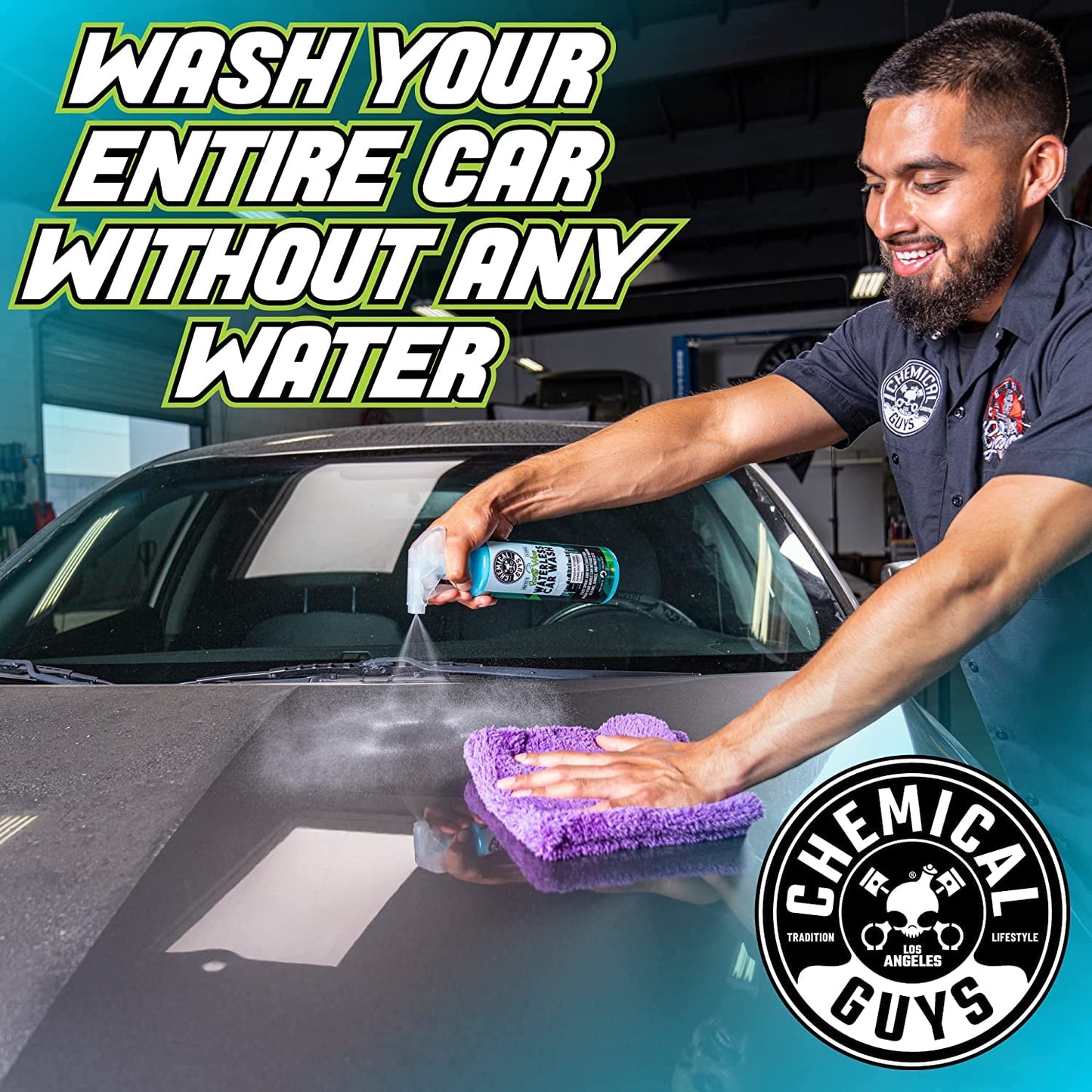 Chemical Guys Swift Wipe Sprayable Waterless Car Wash, Easily Clean - Just Spray & Wipe, Safe for Cars, Trucks, Motorcycles, RVs & More, 473 ml (2 Pack)