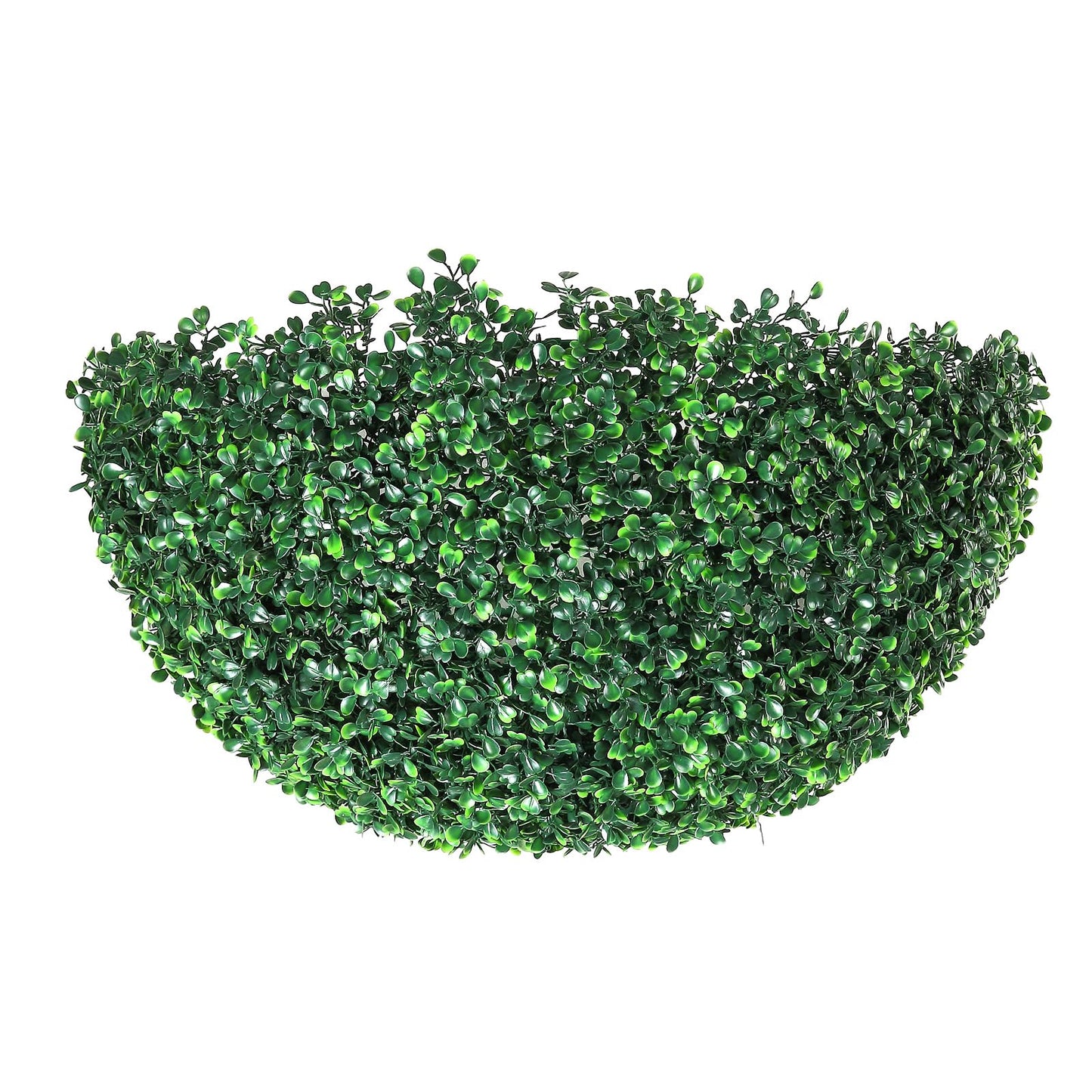 VEVOR Artificial Topiaries Boxwood Trees, 16” Tall (2 Pieces), Ball-Shape Faux Topiaries Plant, All-Year Green Feaux Plant Decorative Balls for Backyard, Balcony,Garden, Wedding and Home Décor