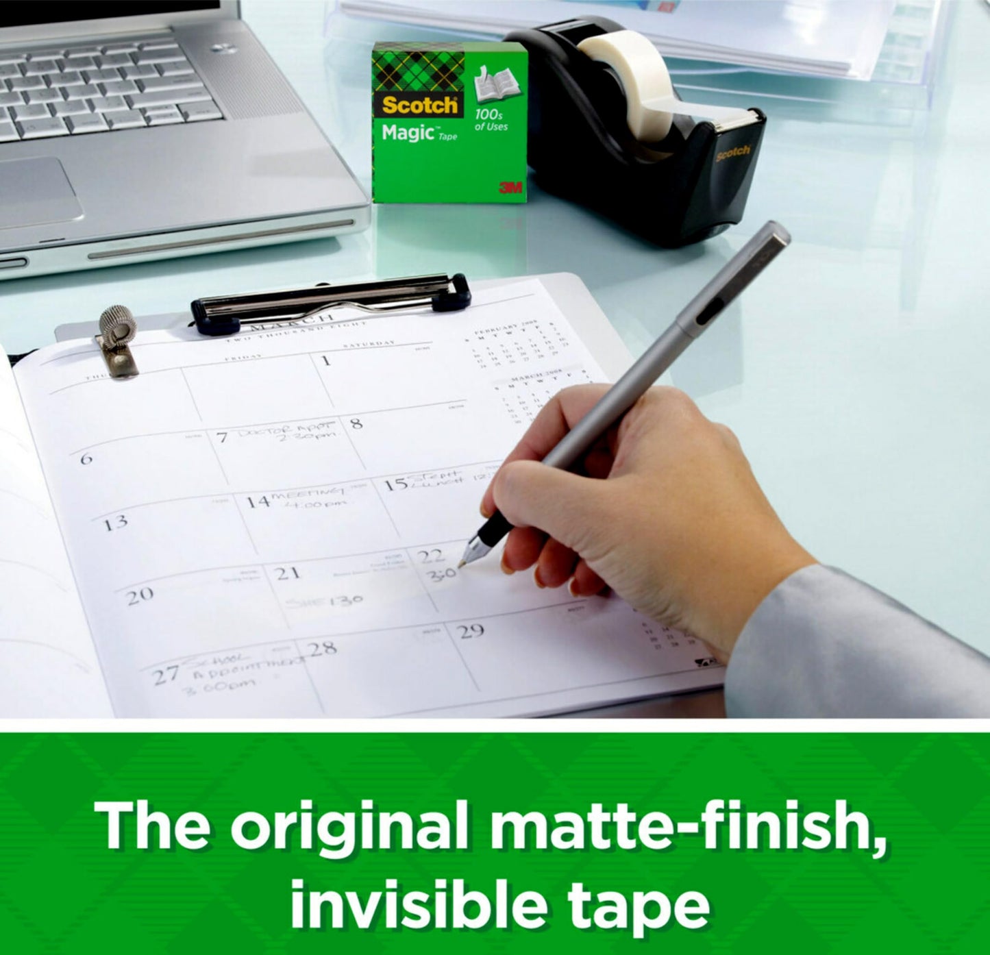 Scotch Tape Magic Tape, 12.7mm Wide x 32.9m, 12 Rolls