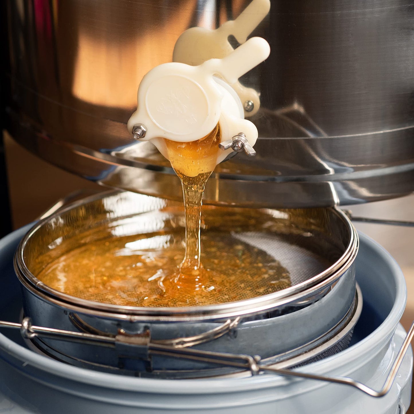 VIVO Honey Strainer Double Sieve Stainless Steel Beekeeping Equipment Filter