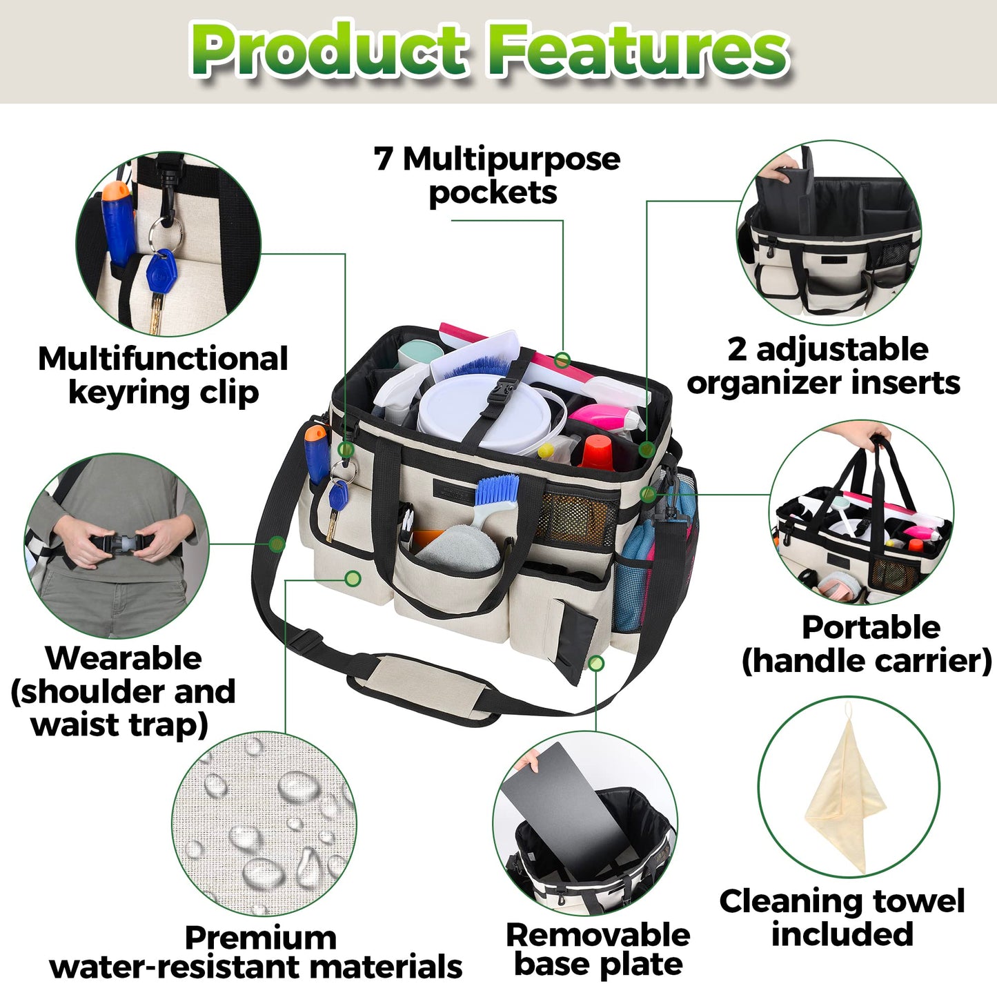 cleaning caddy bag
