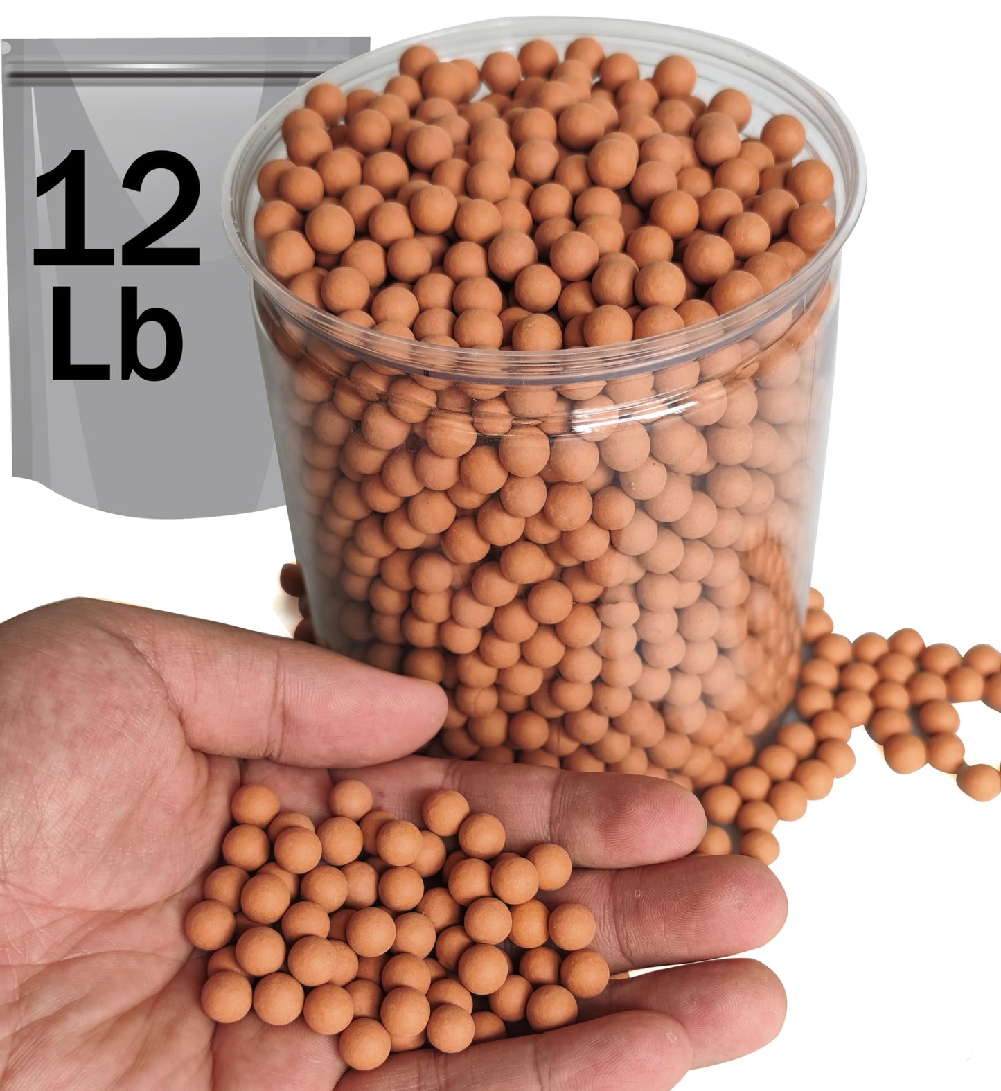 12LB Clay Pebbles Gardening Ceramsite (12LB)