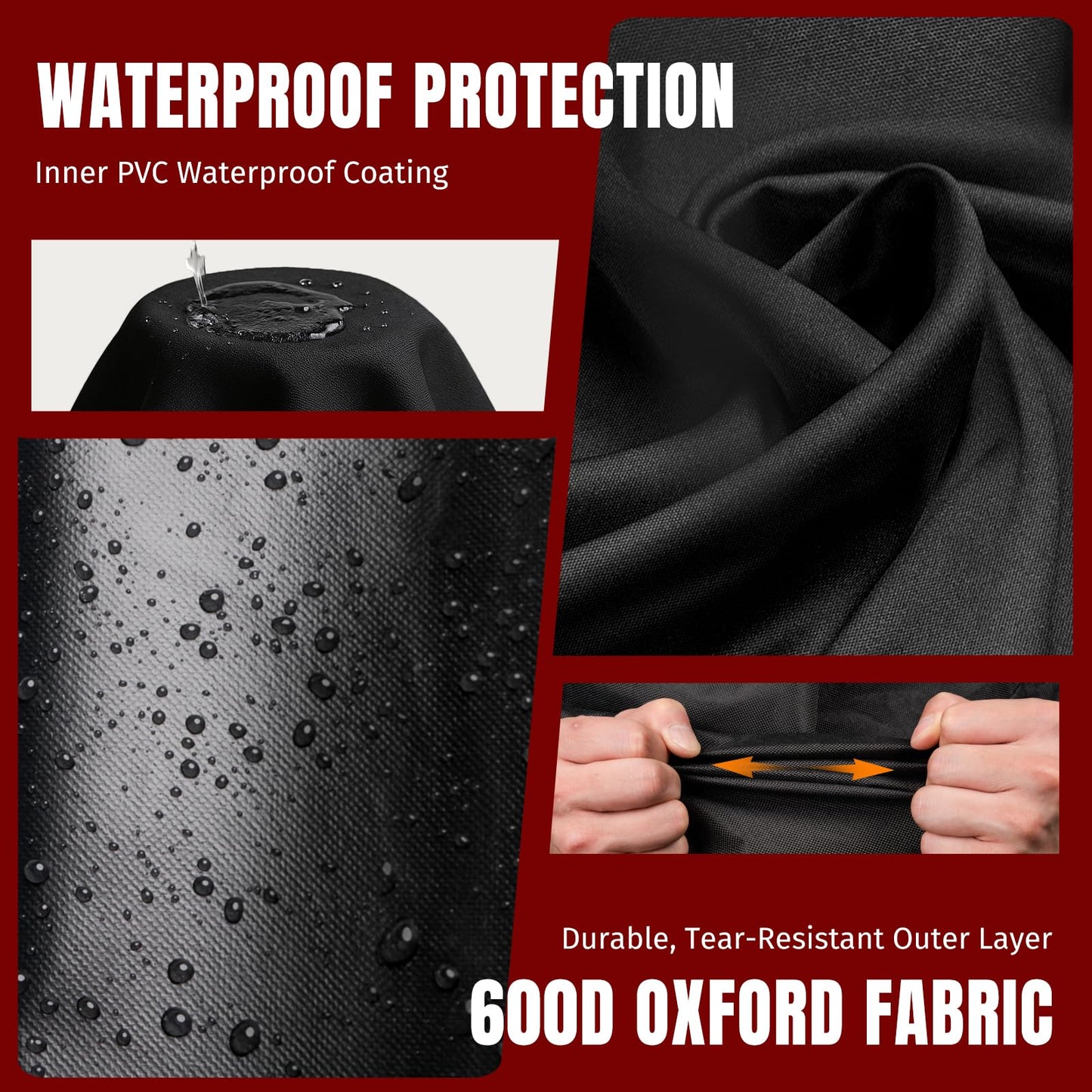 Upgraded Grill Cover for Traeger Pro Series 575/22, Sturdy & Waterproof, Special Zipper Design, Easy to Put On and Take Off
