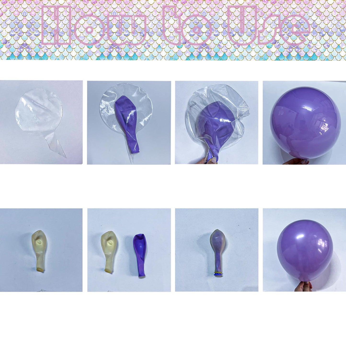 Mermaid Party Supplies, Pink Mermaid Birthday Party Decorations Including Plate, Napkin, Cup, Tablecover, Happy Birthday Backdrop, Pink Balloon Arch Kit for Girls Baby Shower, Serves 20